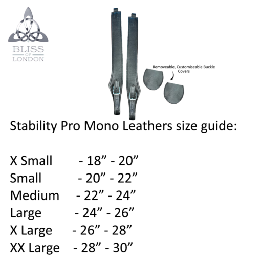 Bliss of London Stability Pro Mono Stirrup Leathers Brown XL-English Stirrups-Consignment-Evolution Equestrian Co.
