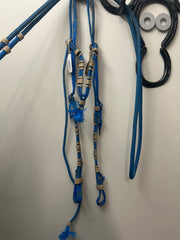 Blue Rope Headstall and Reins-Western Headstall-Consignment-Evolution Equestrian Co.