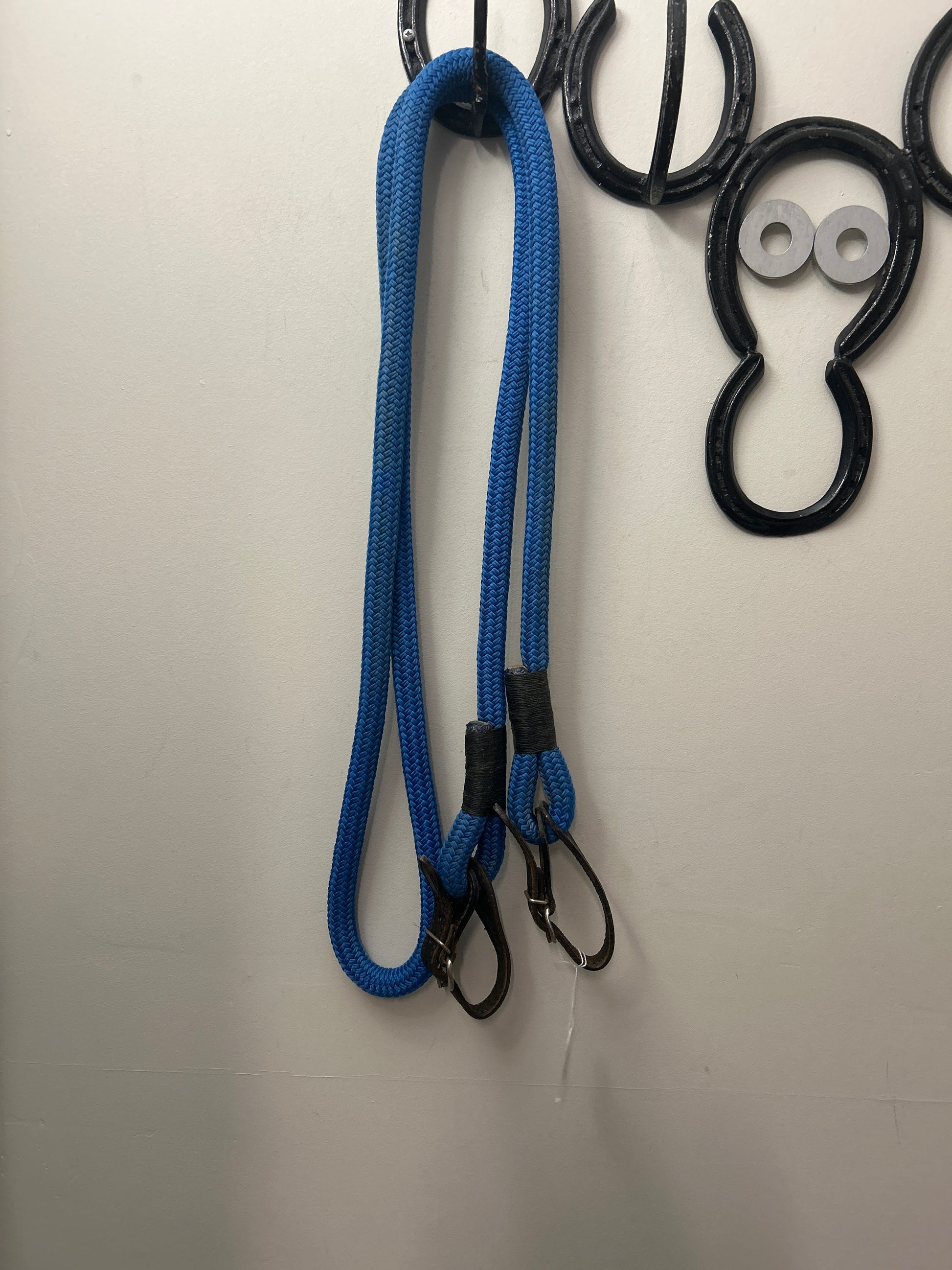 Blue Yacht Rope Reins 9'-Western Reins-Consignment-Evolution Equestrian Co.