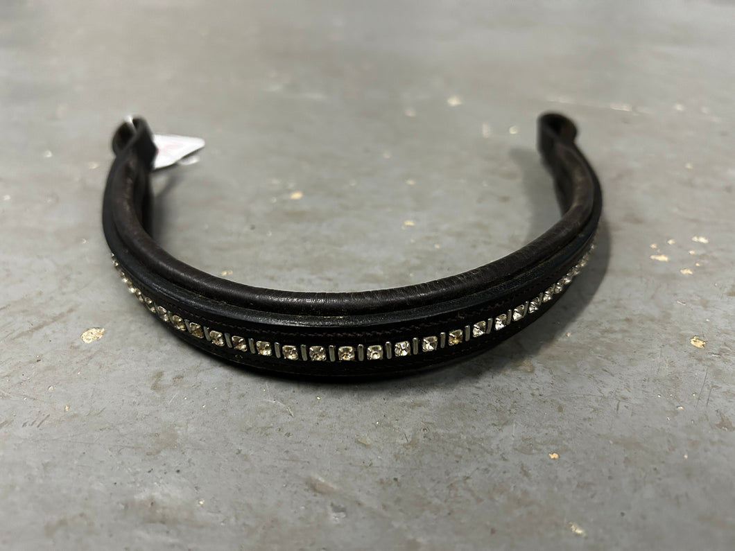 Brown Bling Browband-English Tack-Consignment-Evolution Equestrian Co.