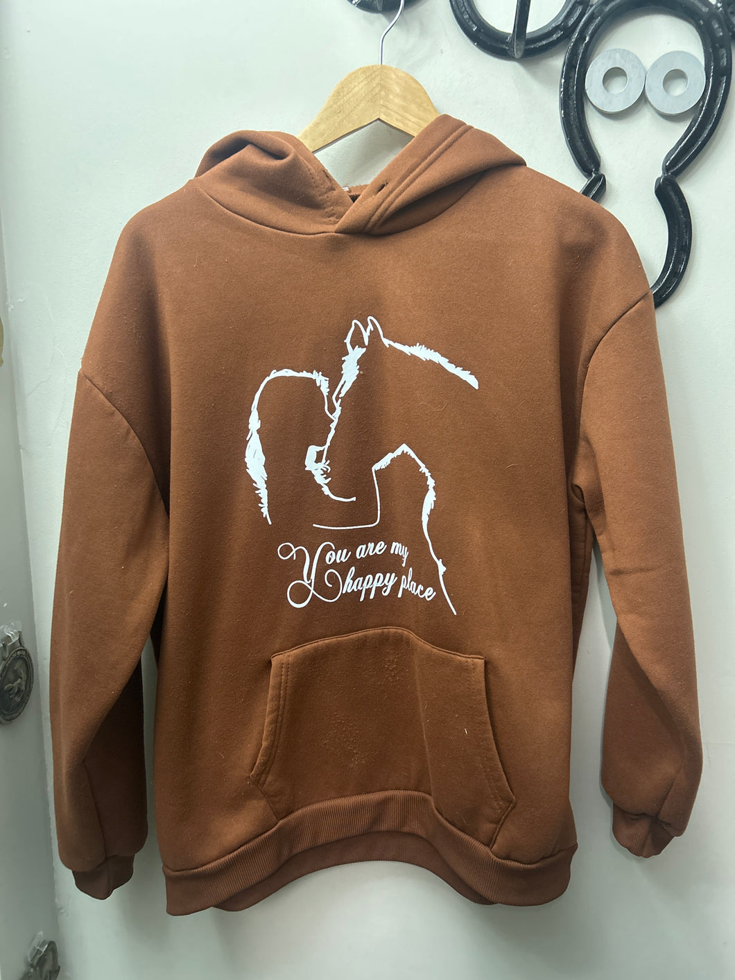 Brown Hoody Ladies Medium-Jacket-Consignment-Evolution Equestrian Co.