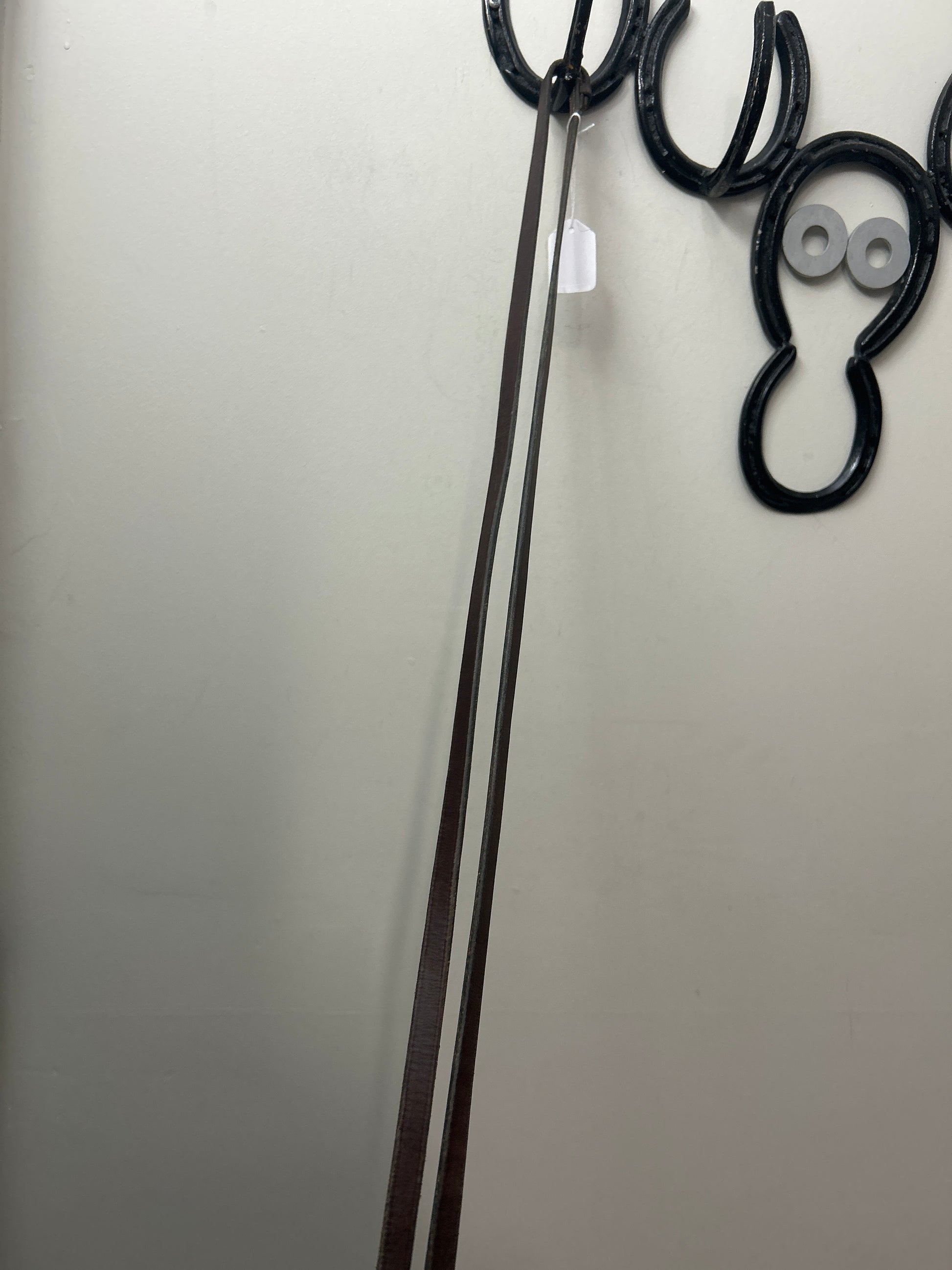 Brown Leather Curb Reins-English Reins-Consignment-Evolution Equestrian Co.