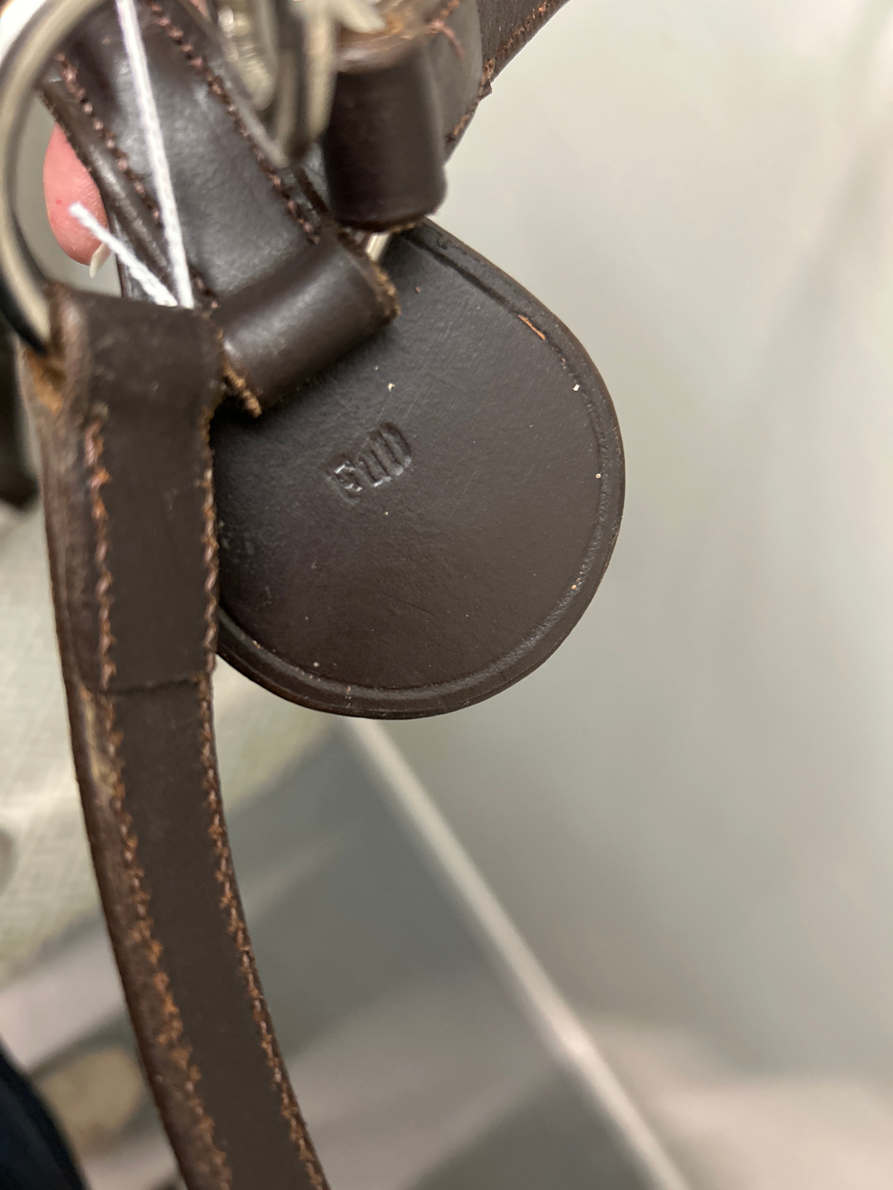 Brown Leather with Standing Martingale Full-English Tack-Consignment-Evolution Equestrian Co.