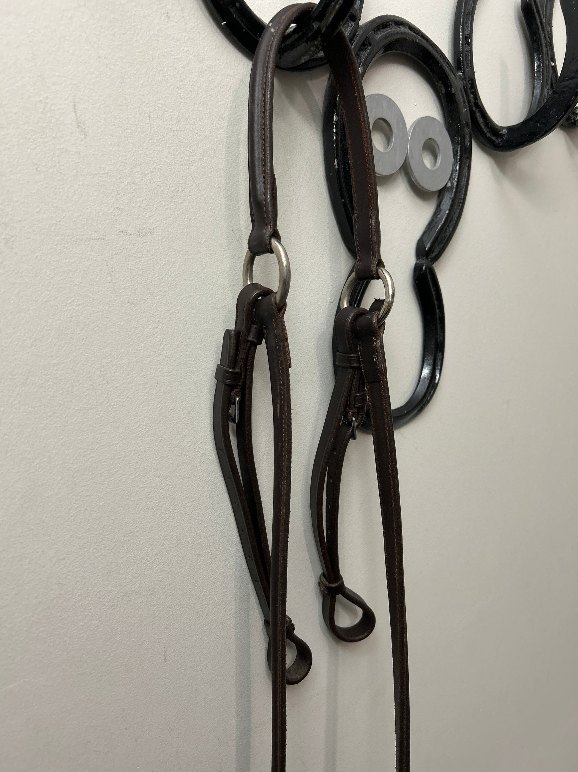 Brown Leather with Standing Martingale Full-English Tack-Consignment-Evolution Equestrian Co.