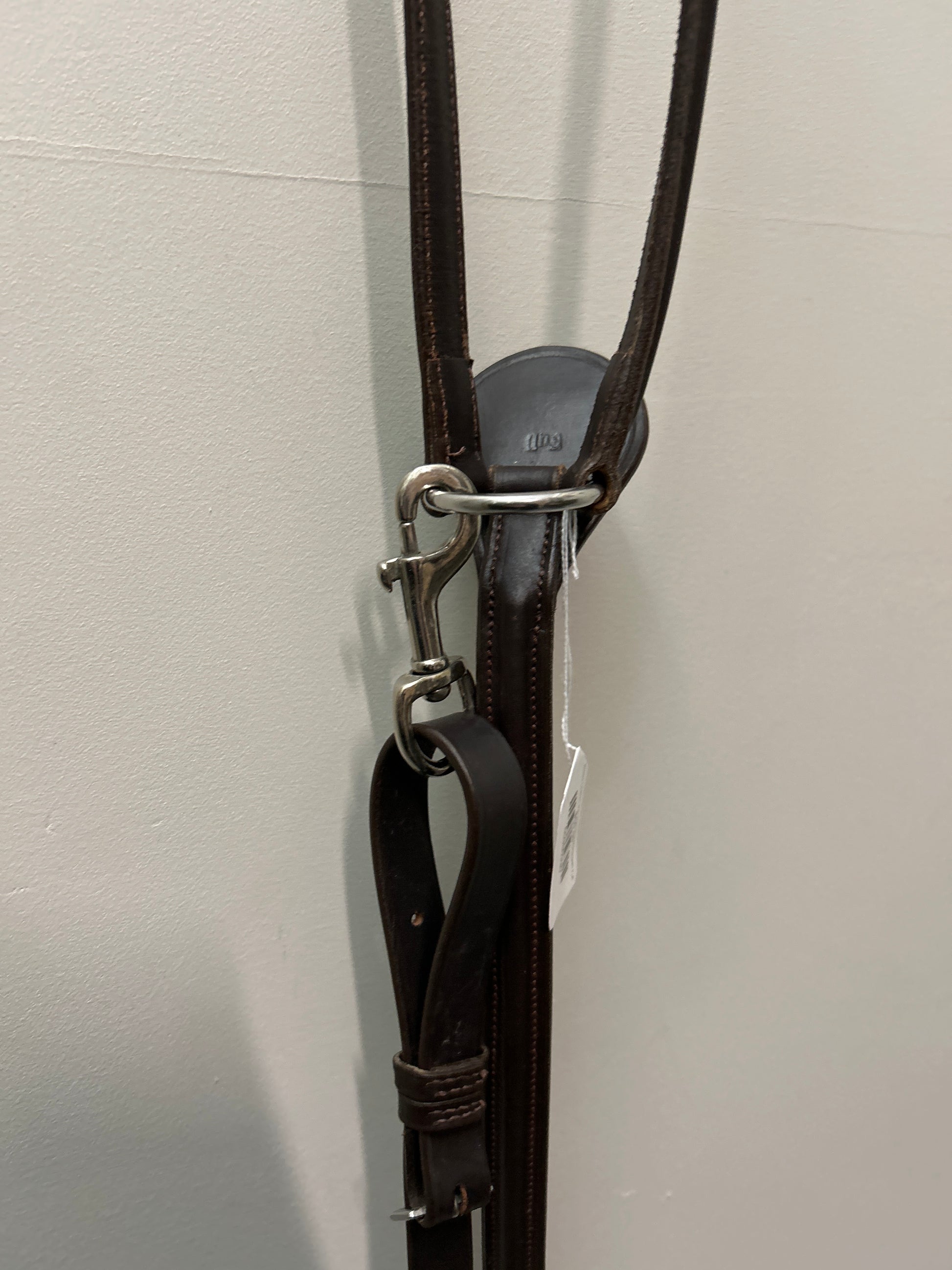 Brown Leather with Standing Martingale Full-English Tack-Consignment-Evolution Equestrian Co.