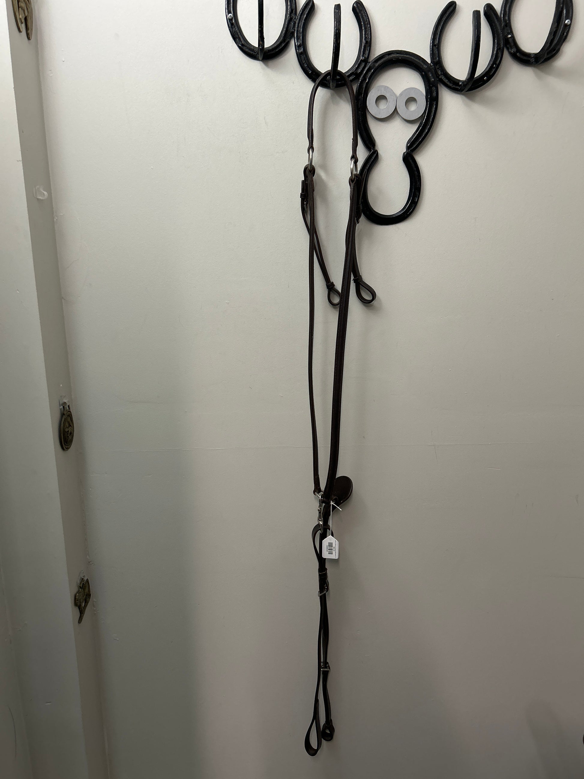 Brown Leather with Standing Martingale Full-English Tack-Consignment-Evolution Equestrian Co.