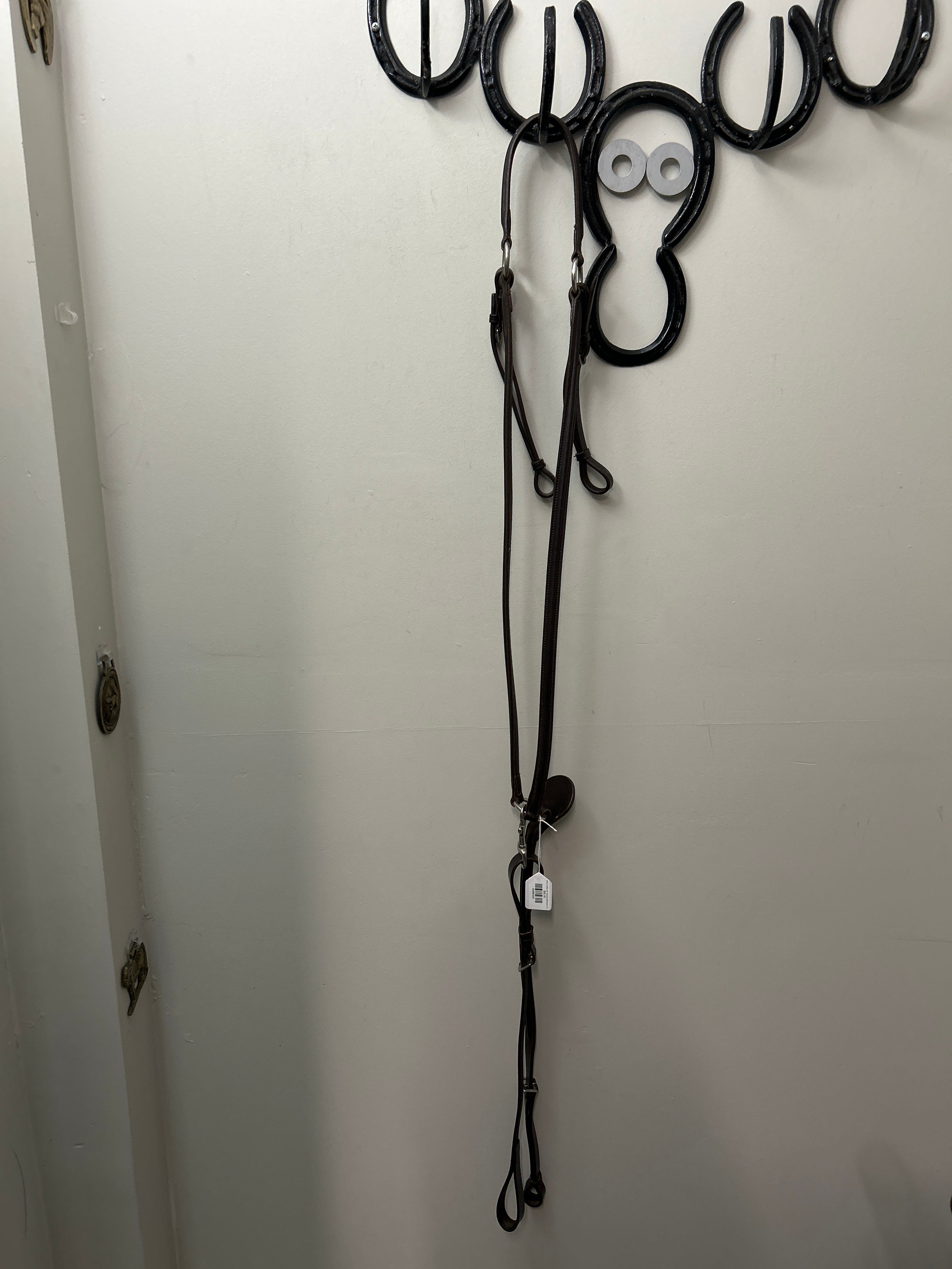 Brown Leather with Standing Martingale Full-English Tack-Consignment-Evolution Equestrian Co.