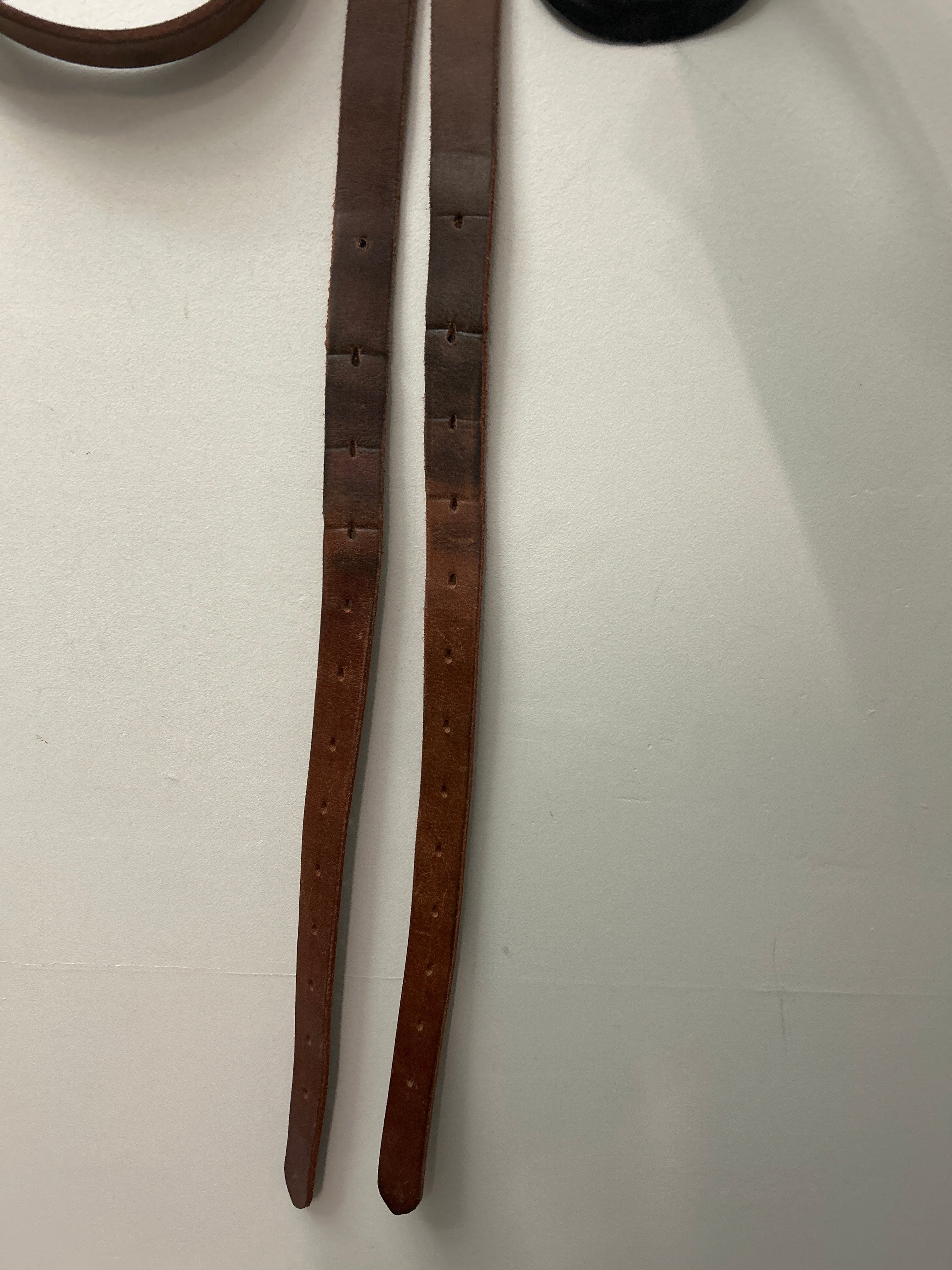 Brown Stirrup Leathers 57"-Stirrups-Consignment-Evolution Equestrian Co.