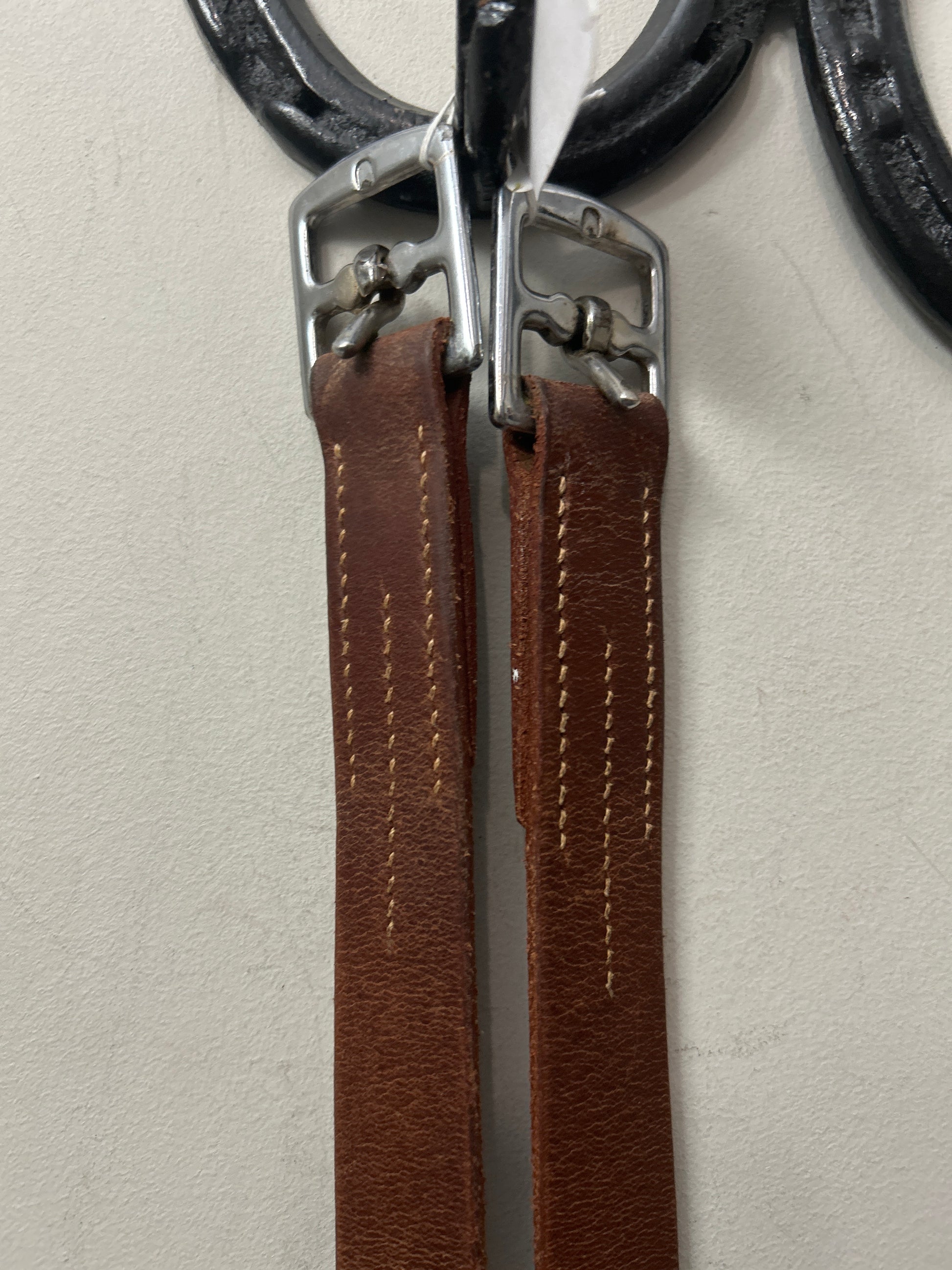 Brown Stirrup Leathers 57"-Stirrups-Consignment-Evolution Equestrian Co.