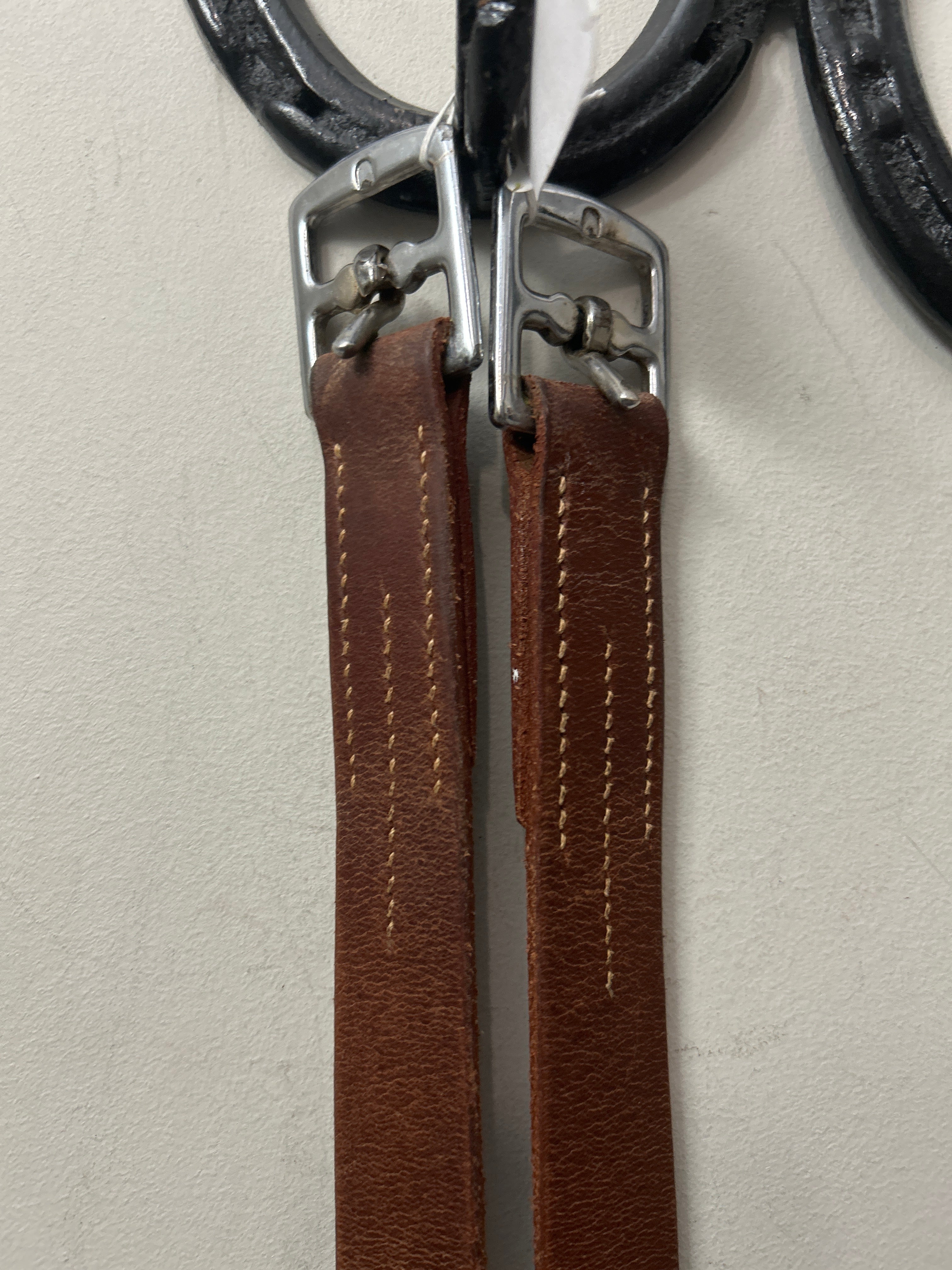 Brown Stirrup Leathers 57"-Stirrups-Consignment-Evolution Equestrian Co.