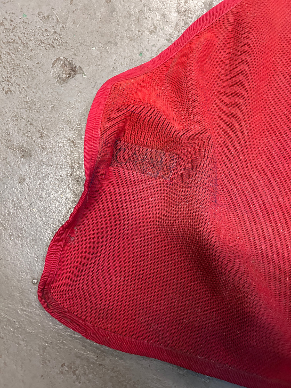 Bucas Navy and Red Cooler XLarge-Horse Blankets & Sheets-Consignment-Evolution Equestrian Co.