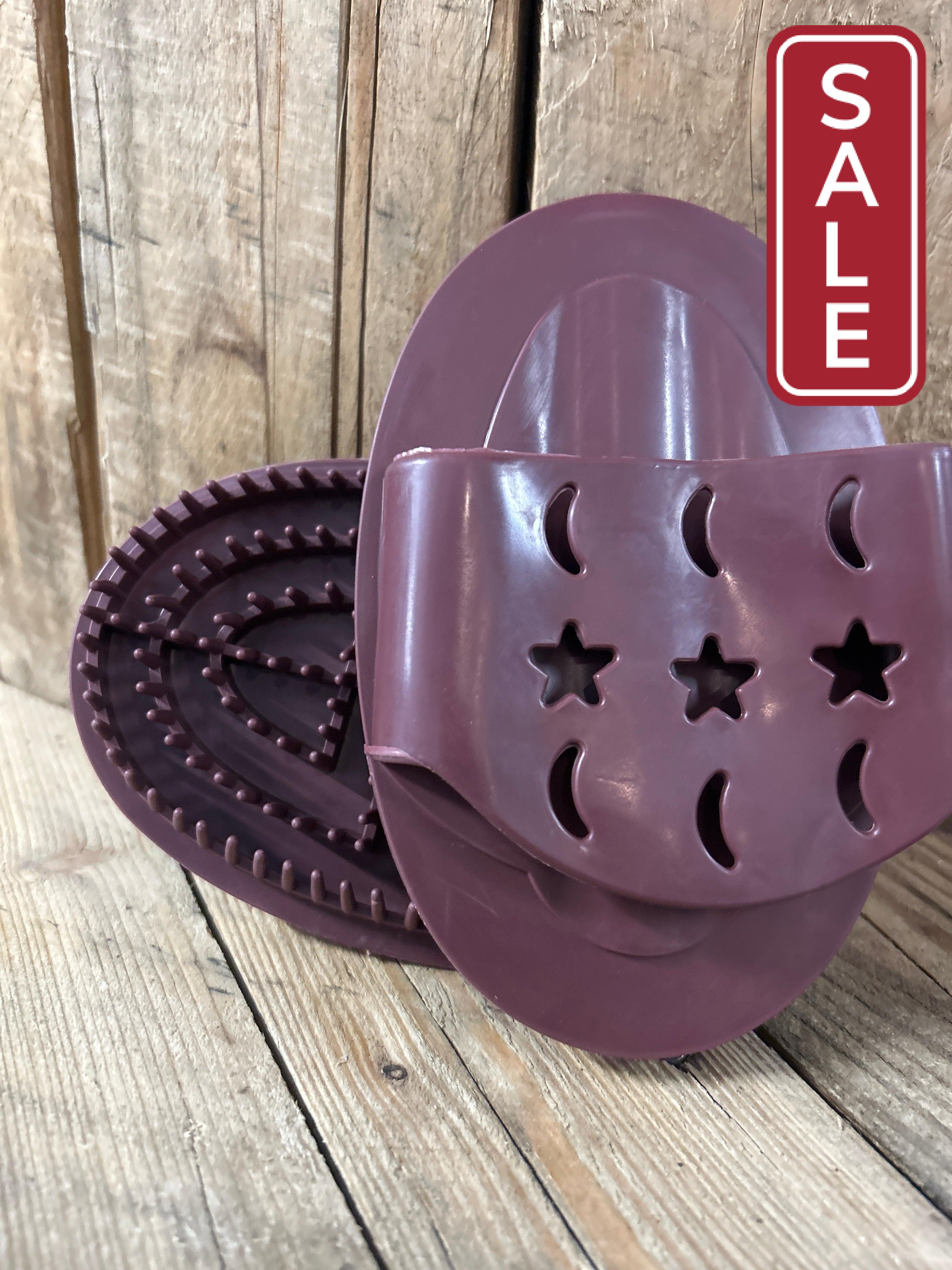 Burgundy Flexible Curry Comb-Horse Brush-Evolution Equestrian Co.-Evolution Equestrian Co.