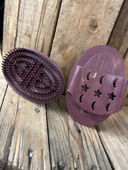 Burgundy Flexible Curry Comb-Horse Brush-Evolution Equestrian Co.-Evolution Equestrian Co.