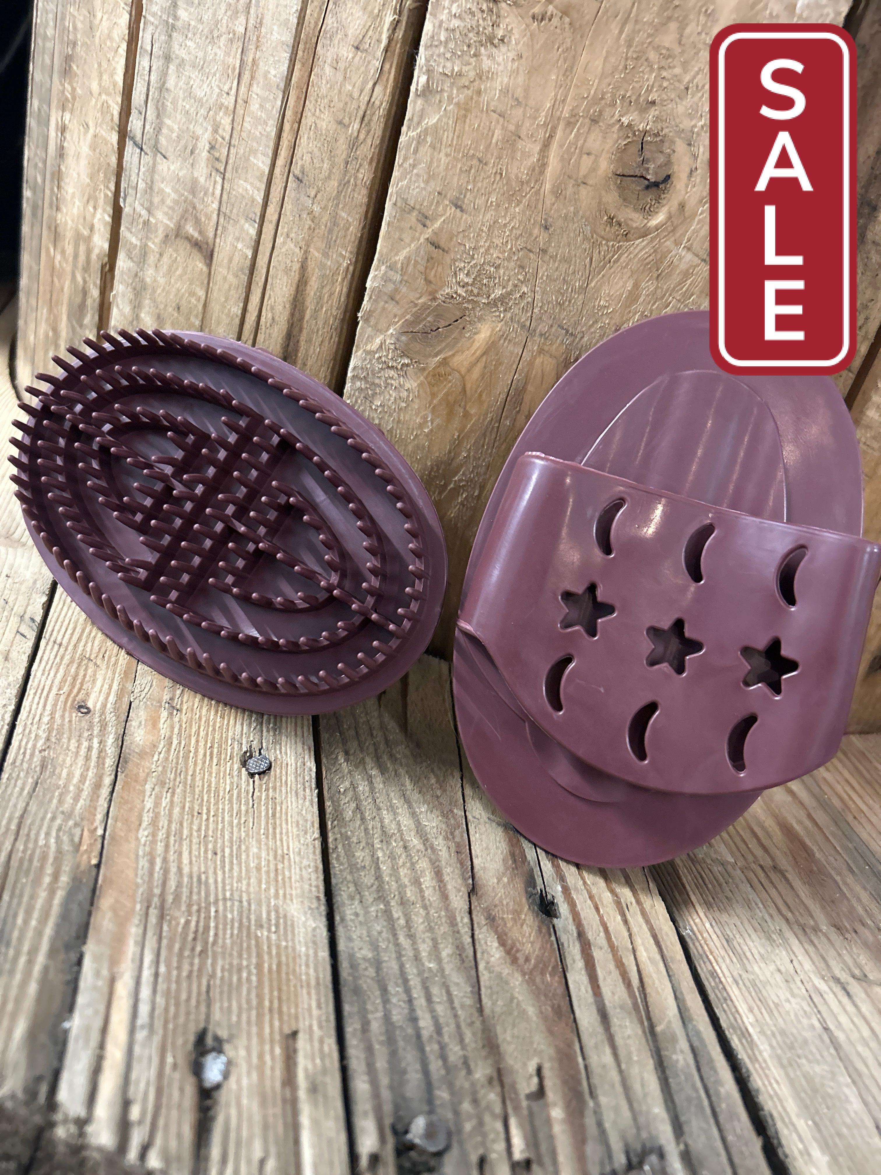 Burgundy Flexible Curry Comb-Horse Brush-Evolution Equestrian Co.-Evolution Equestrian Co.