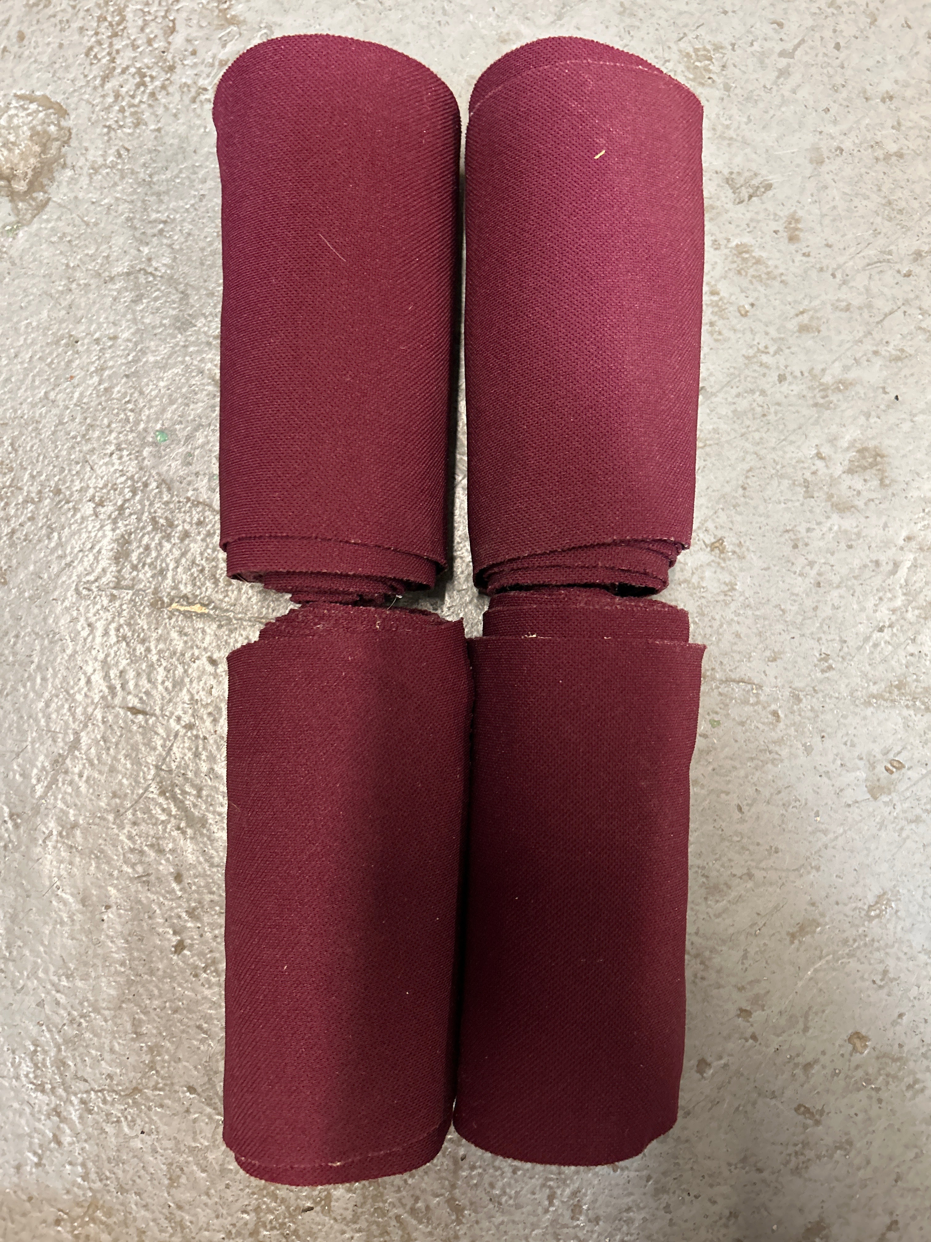 Burgundy Standing Bandages-Horse Leg Wraps-Consignment-Evolution Equestrian Co.