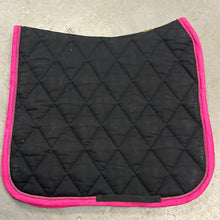 Load image into Gallery viewer, BR Black and Pink Dressage Saddle Pad
