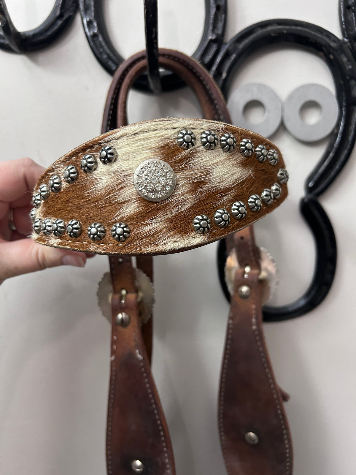 Cowhide Western Headstall