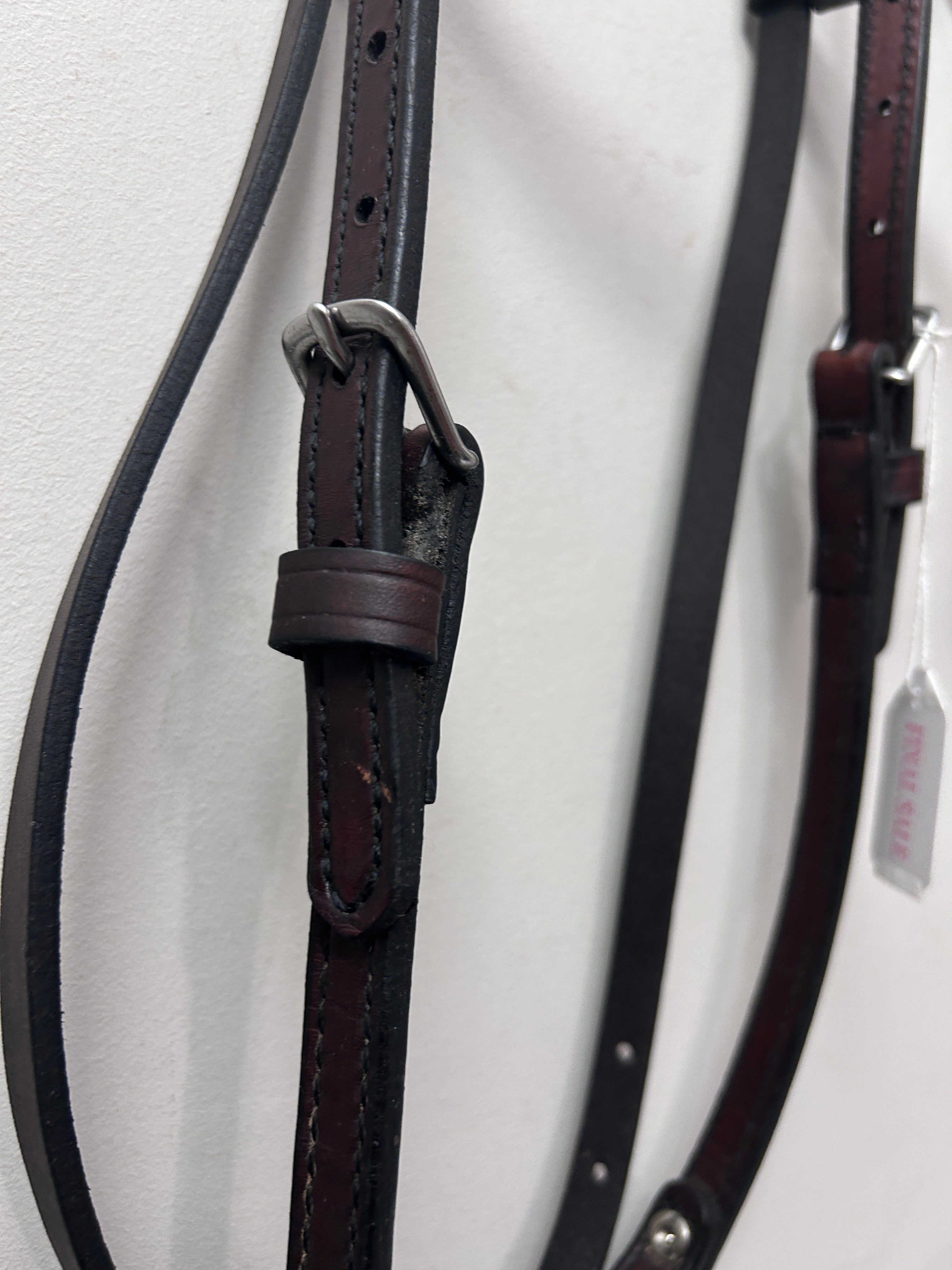 Dark Oil Stamped Browband Western Headstall