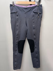 FOAL Grey Kneepatch Breeches Large