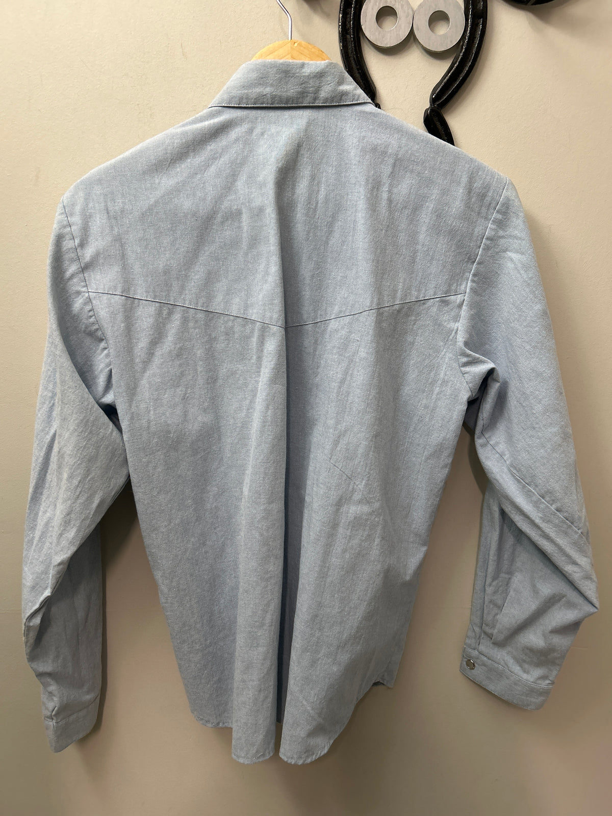 Deborah Murray Light Blue Western Shirt Small