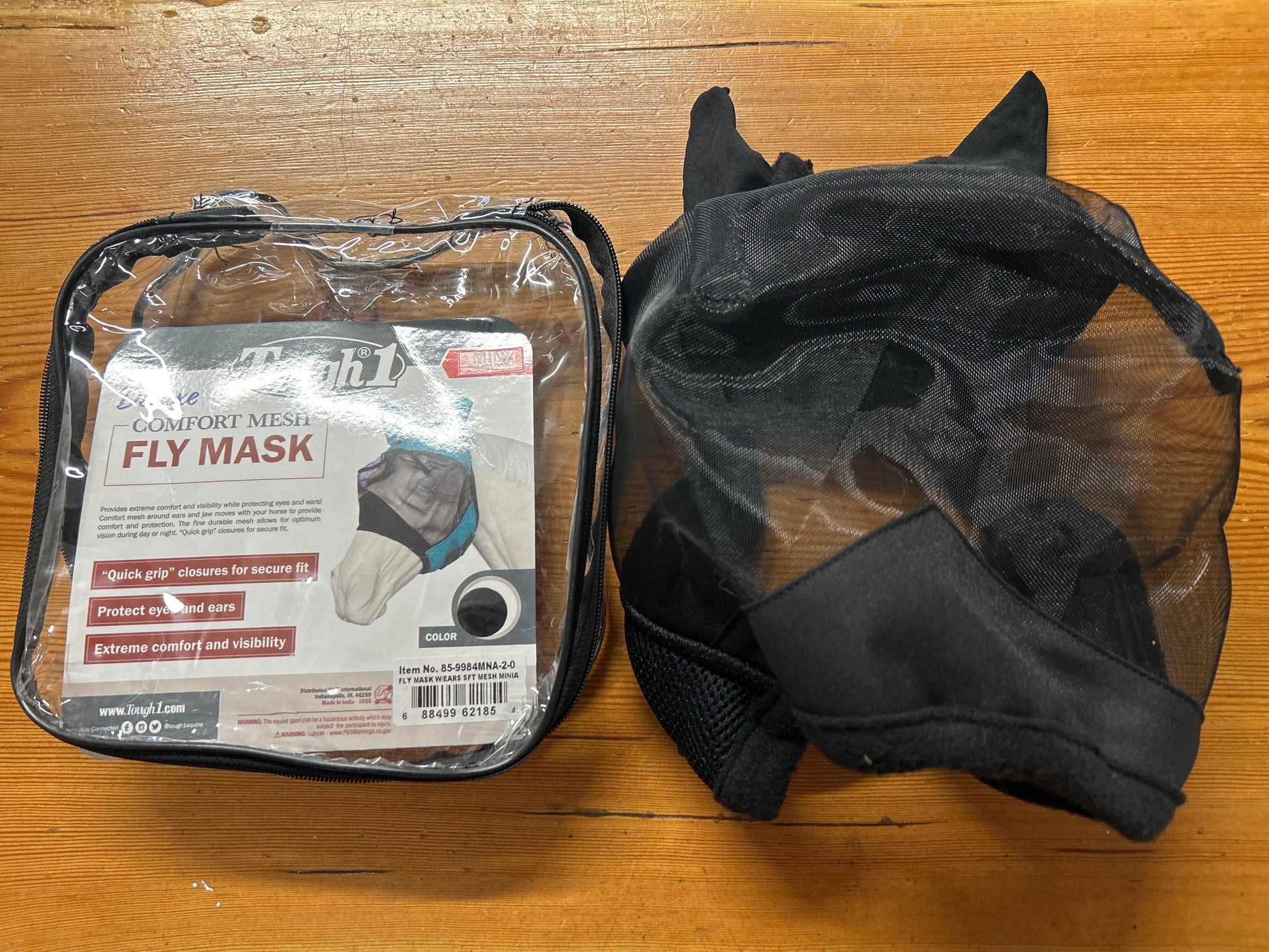 Mini Fly Mask Black-Fly Mask-Consignment-Evolution Equestrian Co.
