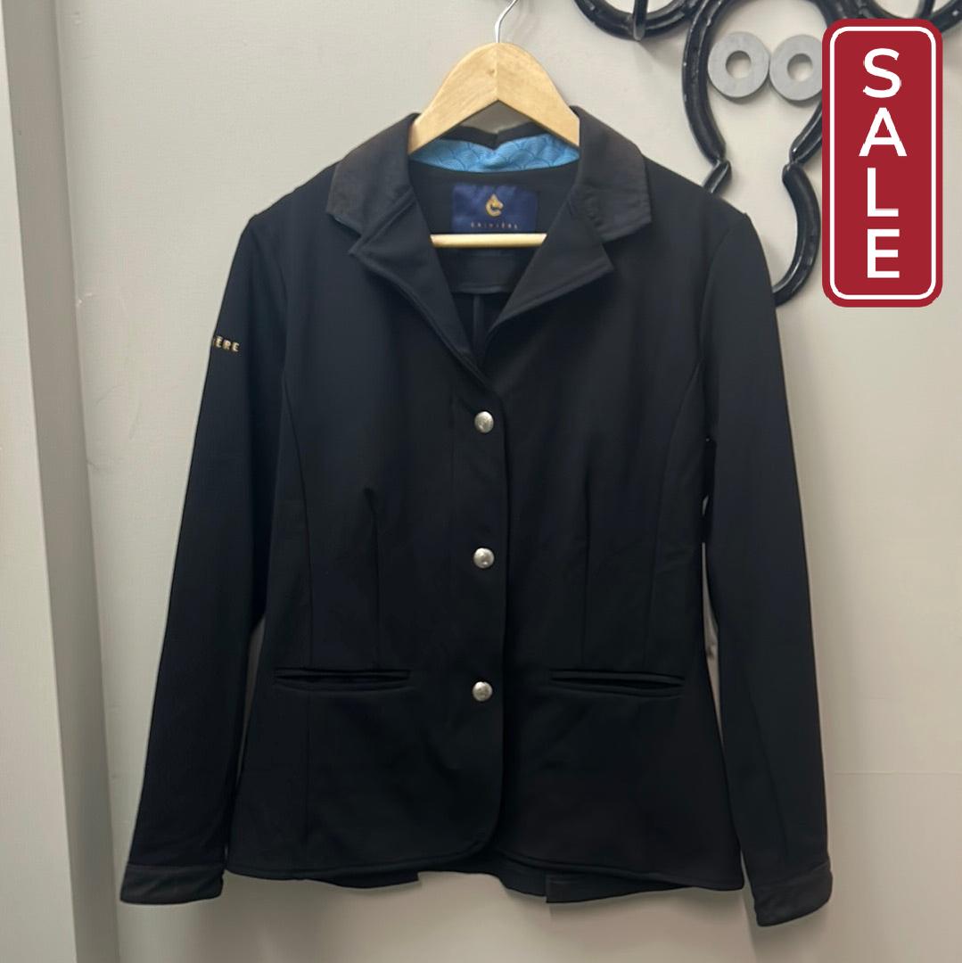 CRINIERE Ella Riding Competition Coat-Clothing-Consignment-Large Black-Evolution Equestrian Co.