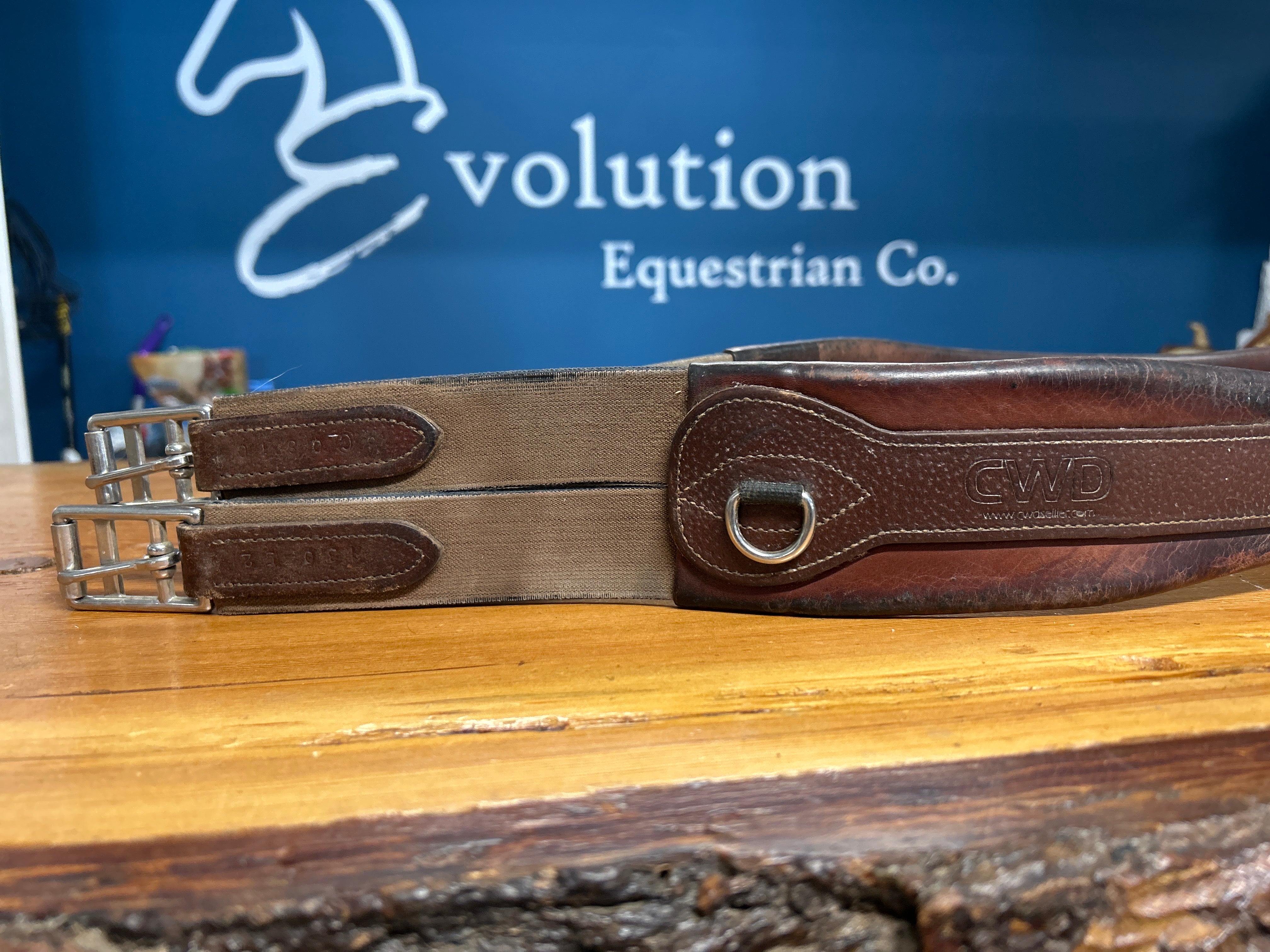 CWD Leather Girth 52"-English Girth-Consignment-Evolution Equestrian Co.