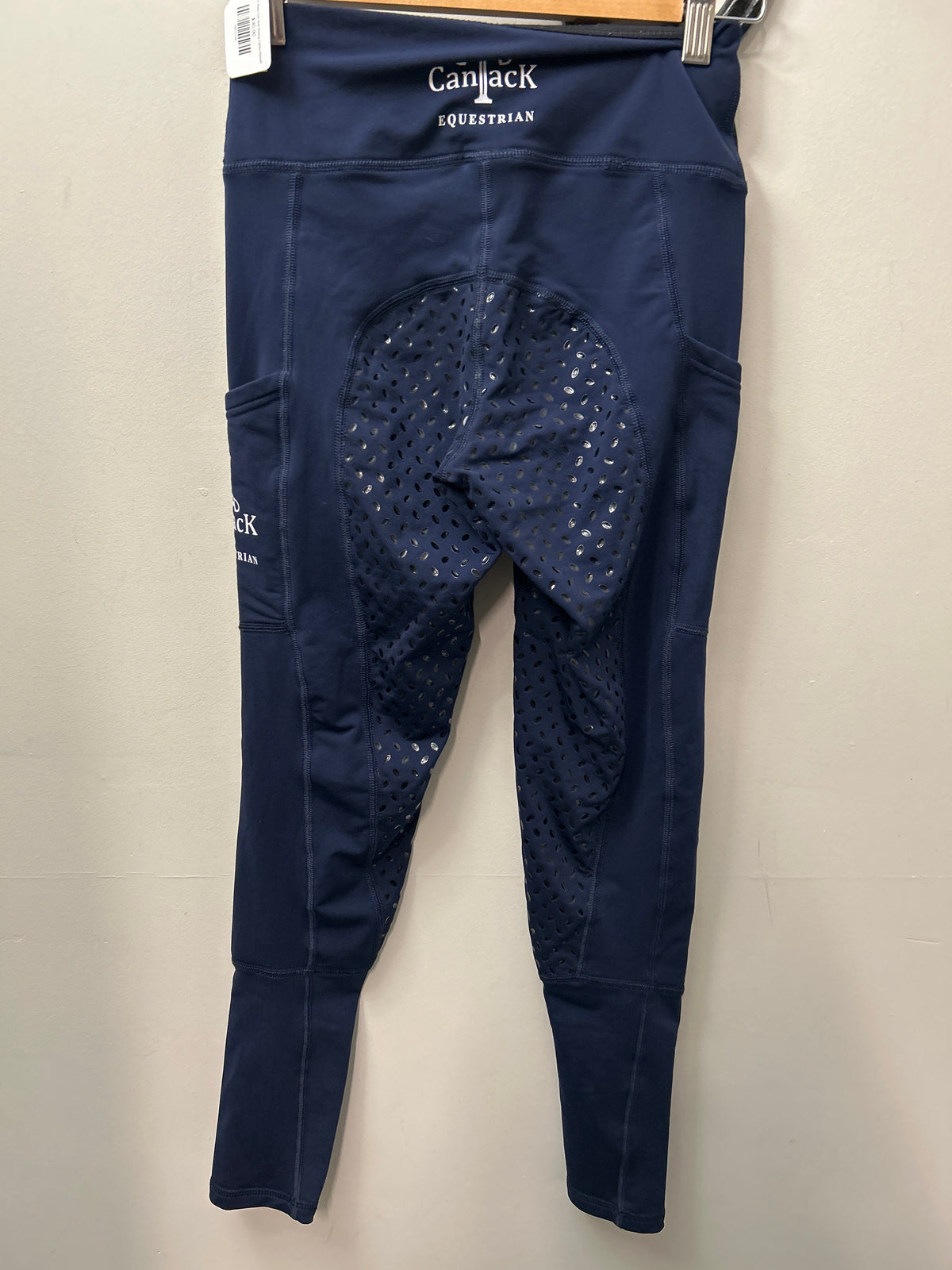 CanTack Navy Full Seat Riding Tights XSmall-Breeches-Consignment-Evolution Equestrian Co.