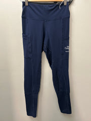 CanTack Navy Full Seat Riding Tights XSmall-Breeches-Consignment-Evolution Equestrian Co.