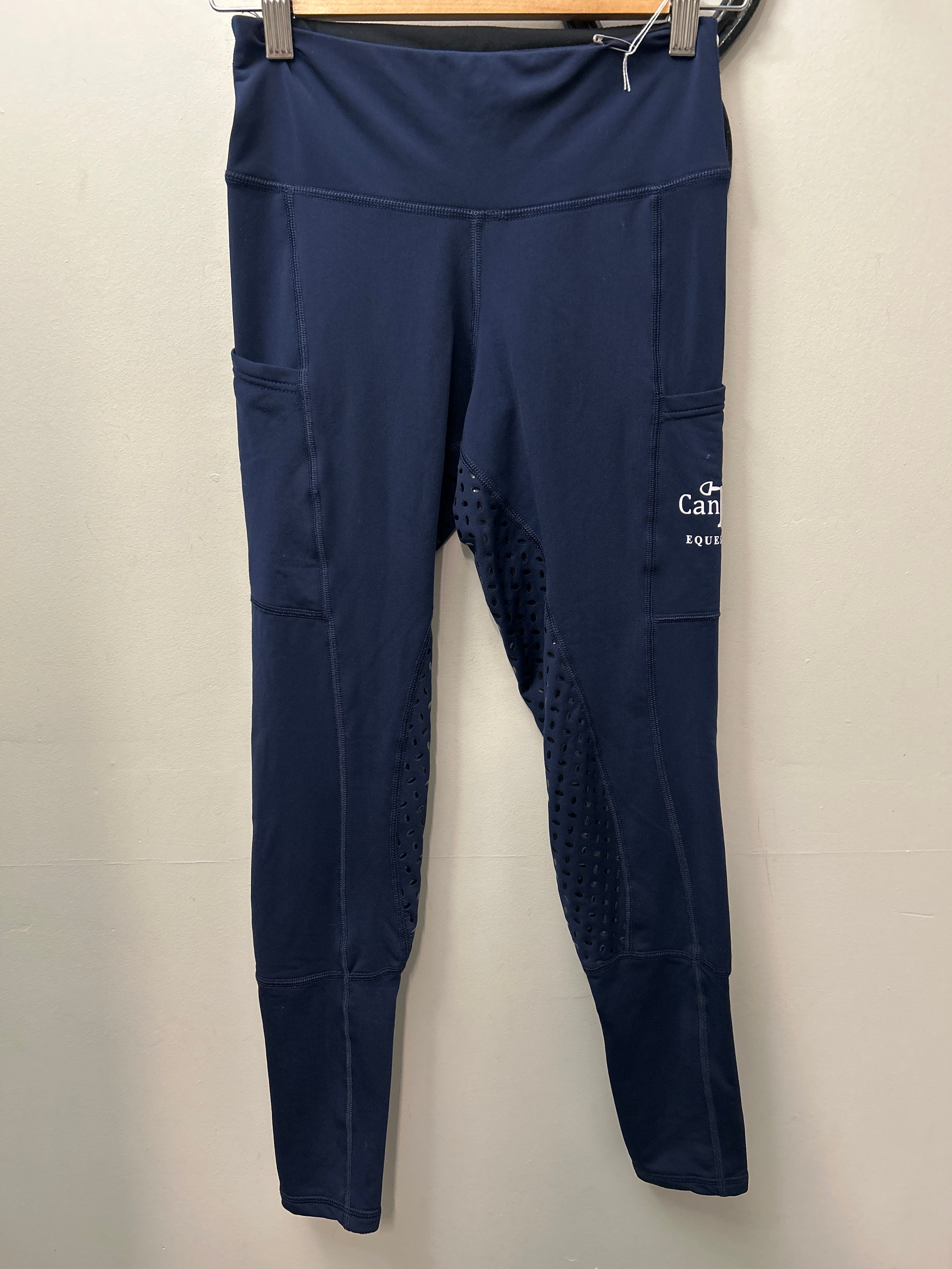CanTack Navy Full Seat Riding Tights XSmall-Breeches-Consignment-Evolution Equestrian Co.