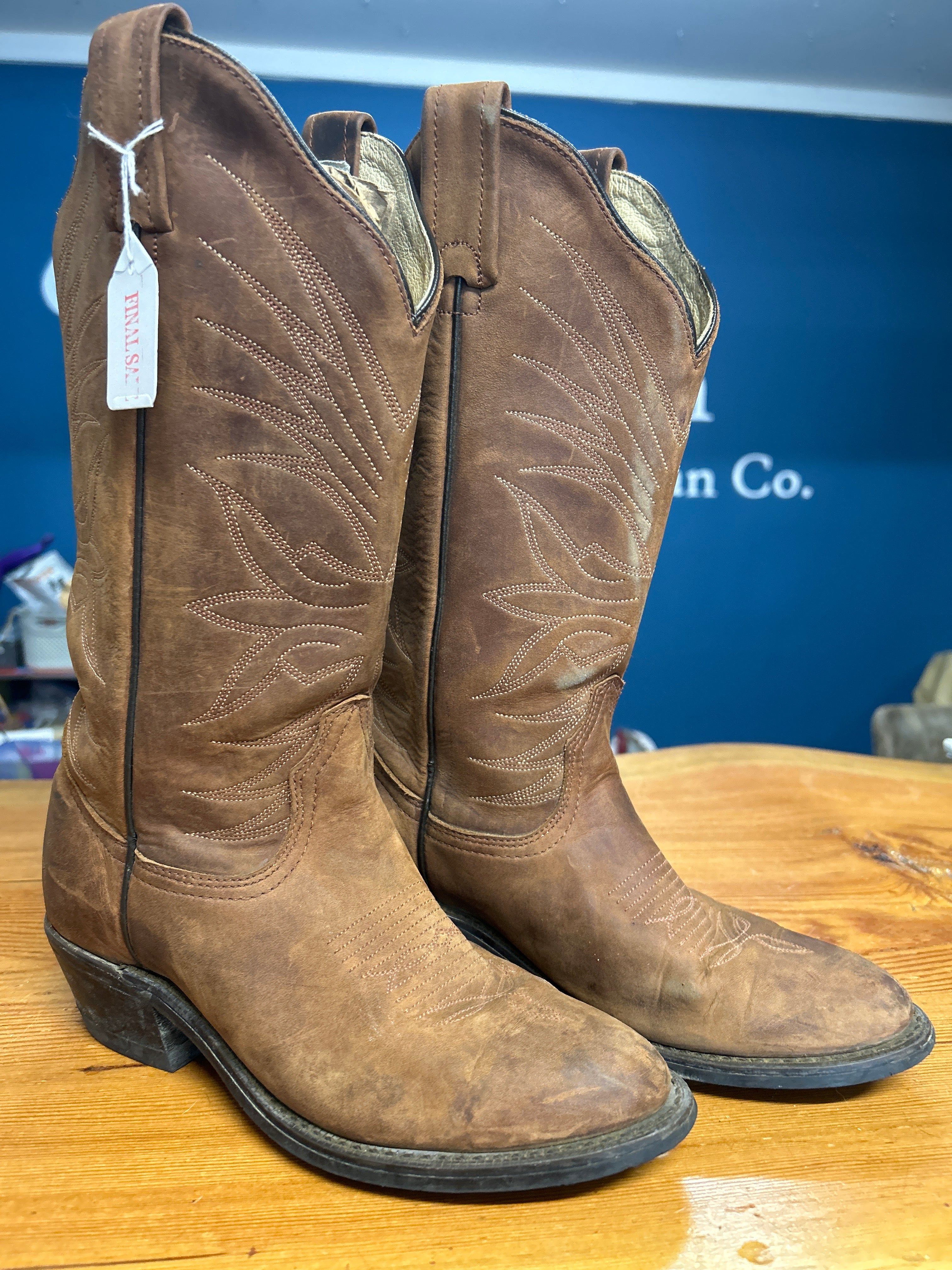 Canada West Cowboy Boots 7-Cowboy Boots-Consignment-Evolution Equestrian Co.
