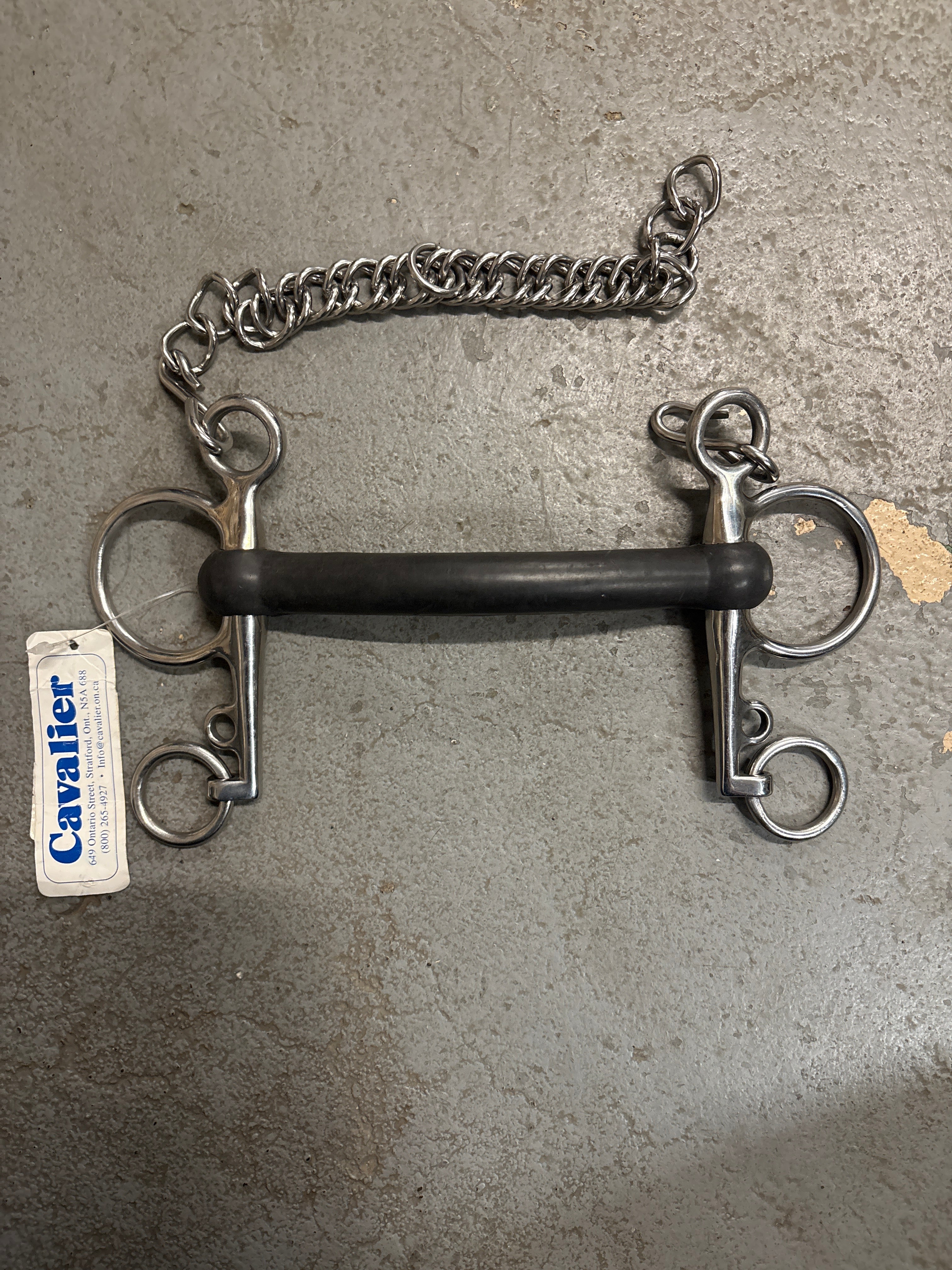 Cavalier Rubber Mouth Pelham 5.5"-Bit-Consignment-Evolution Equestrian Co.