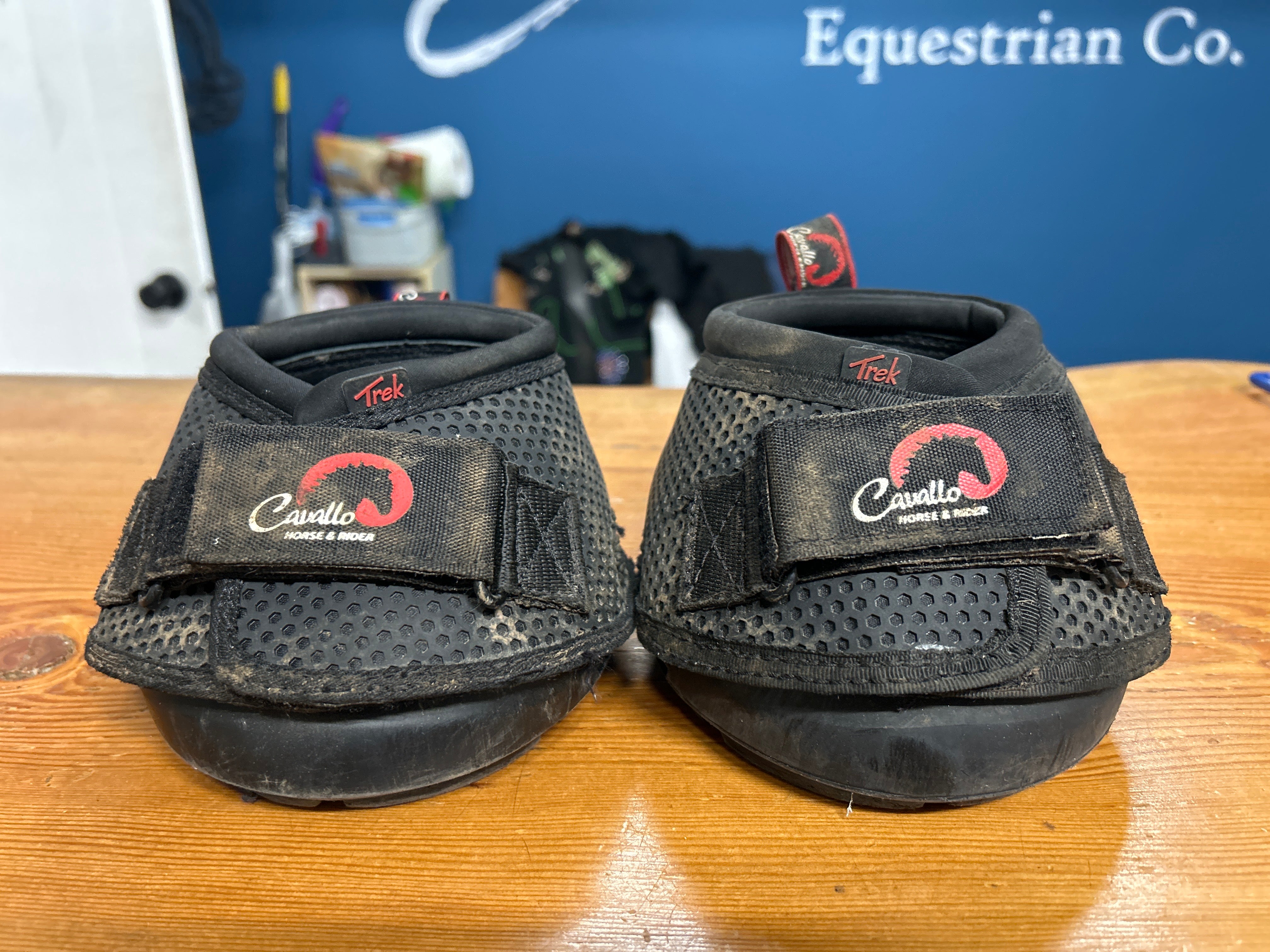 Cavallo Trek Hoof Boots Size 2 Black Pair-Hoof Boots-Consignment-Evolution Equestrian Co.