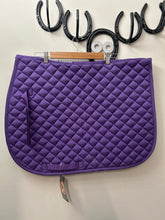 Load image into Gallery viewer, Centaur Imperial Quilted Saddle Pad Purple-English Saddle Pads-Consignment-Evolution Equestrian Co.
