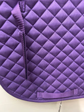 Load image into Gallery viewer, Centaur Imperial Quilted Saddle Pad Purple-English Saddle Pads-Consignment-Evolution Equestrian Co.
