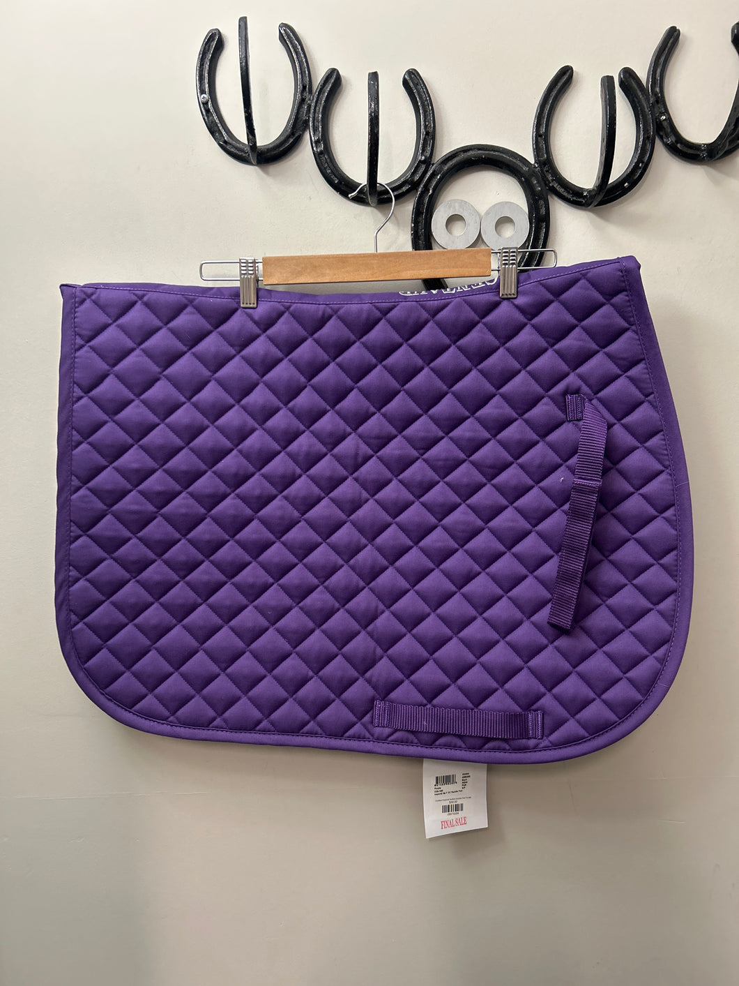Centaur Imperial Quilted Saddle Pad Purple-English Saddle Pads-Consignment-Evolution Equestrian Co.