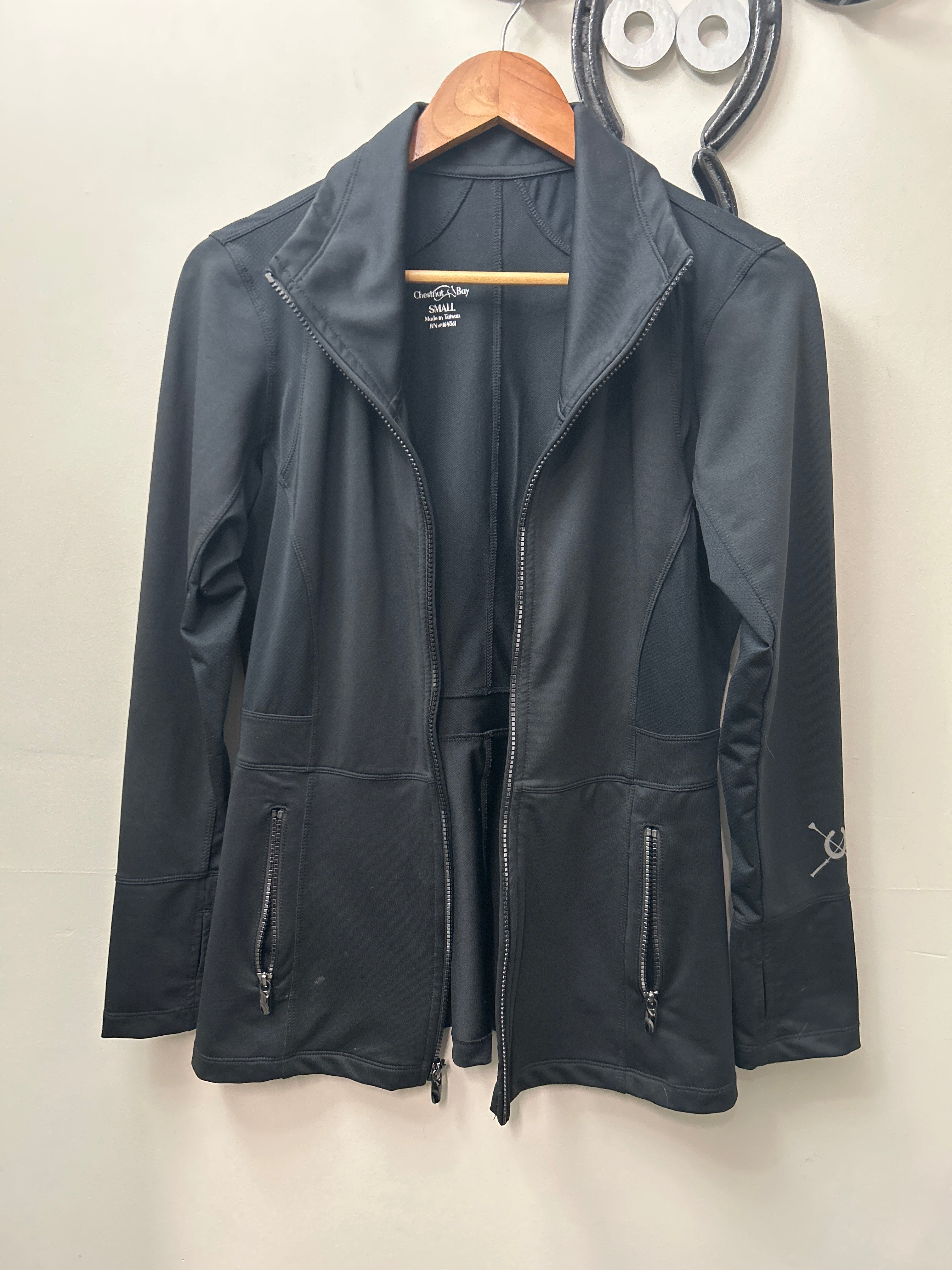 Chestnut Bay Black Lightweight Jacket Small-Jacket-Consignment-Evolution Equestrian Co.