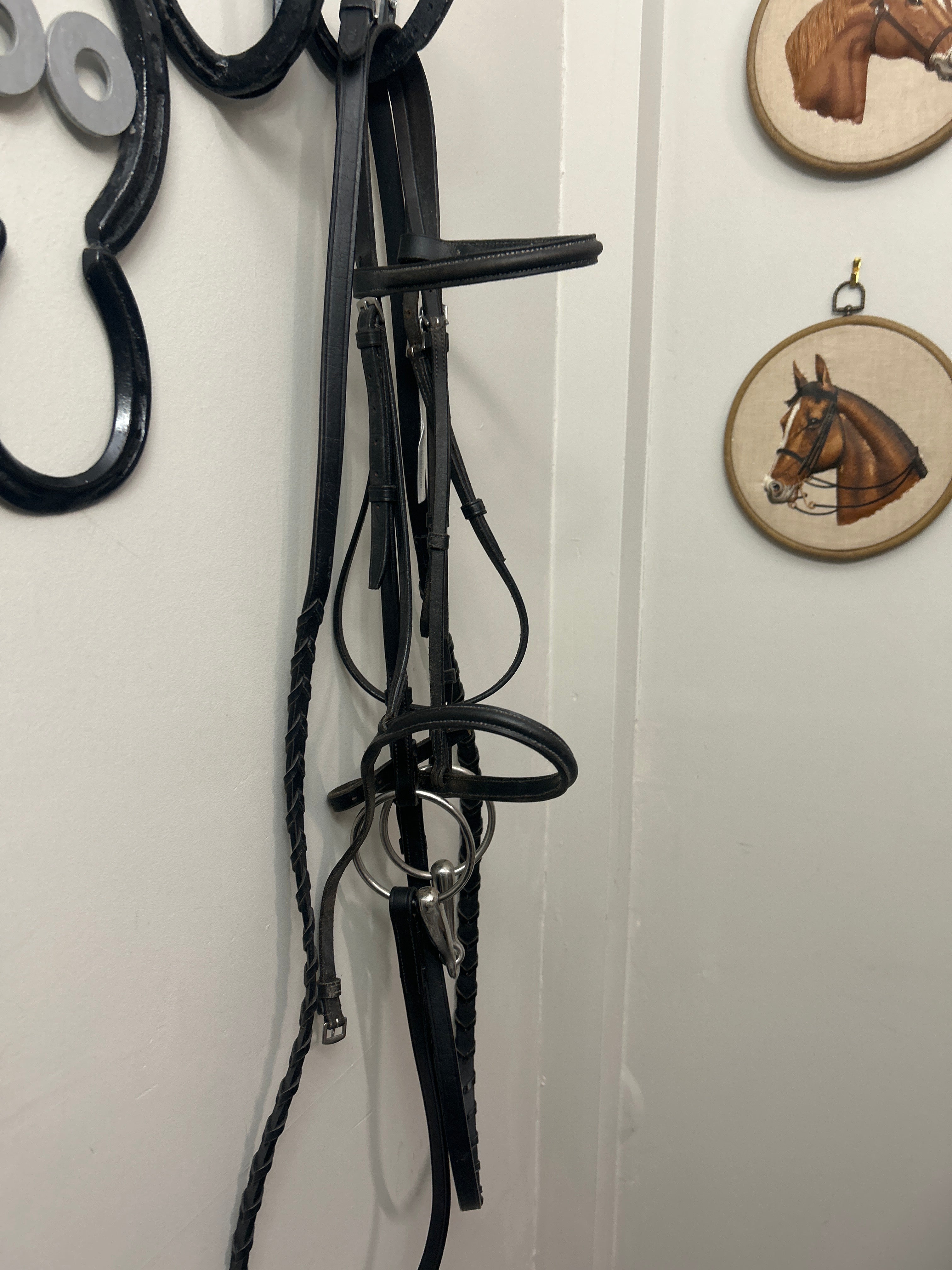 Chetak Black Bridle with Reins-Bridle-Consignment-Evolution Equestrian Co.