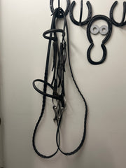 Chetak Black Bridle with Reins-Bridle-Consignment-Evolution Equestrian Co.
