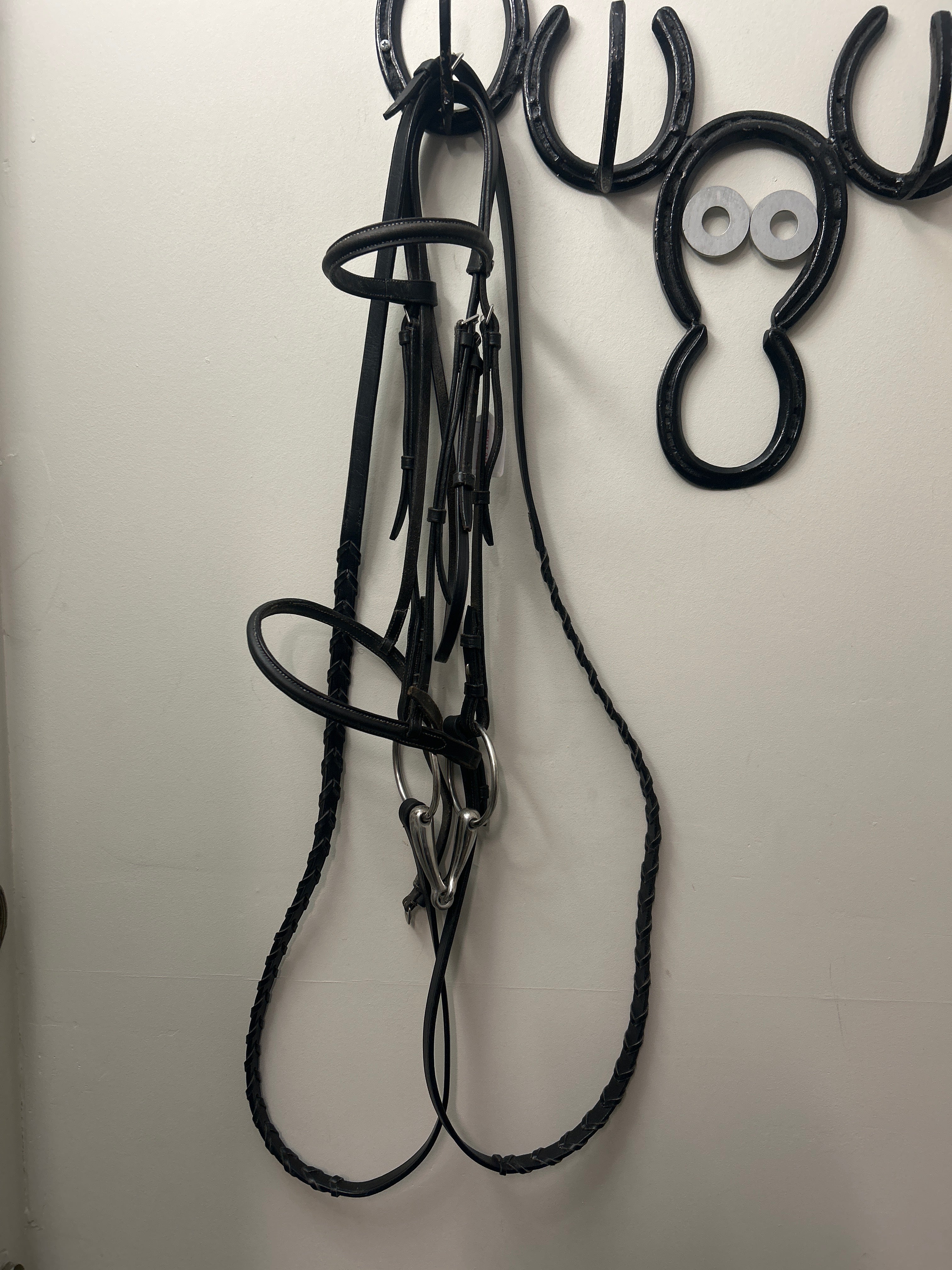 Chetak Black Bridle with Reins-Bridle-Consignment-Evolution Equestrian Co.