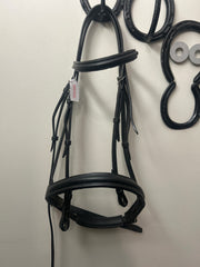 Chetak Black Snaffle Bridle-Bridle-Consignment-Evolution Equestrian Co.