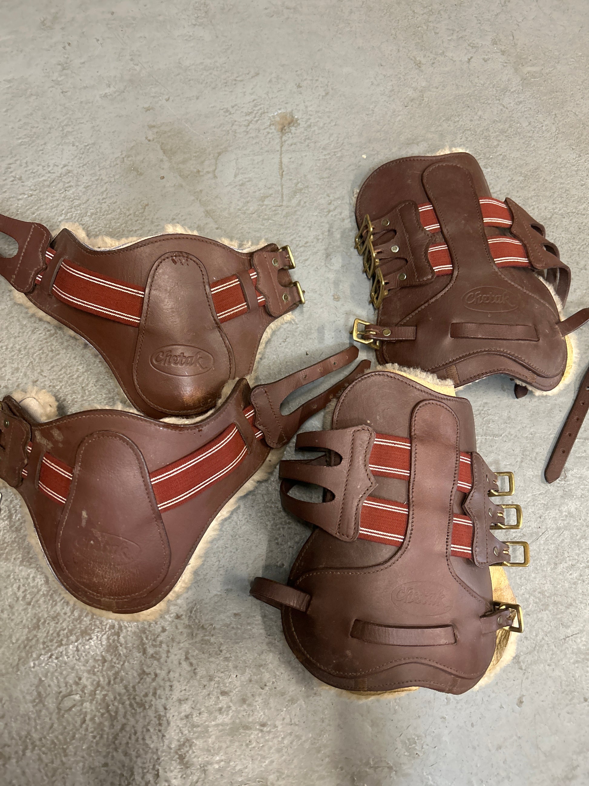 Chetak Leather Boots with Sheepskin Lining-Horse Boots-Consignment-Evolution Equestrian Co.