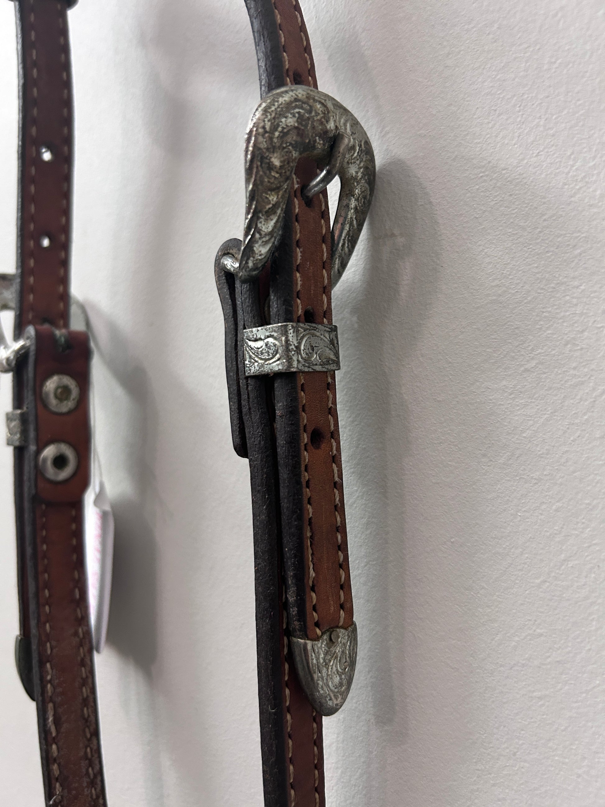 Circle Y Light Oil One Ear Headstall-Western Headstall-Consignment-Evolution Equestrian Co.