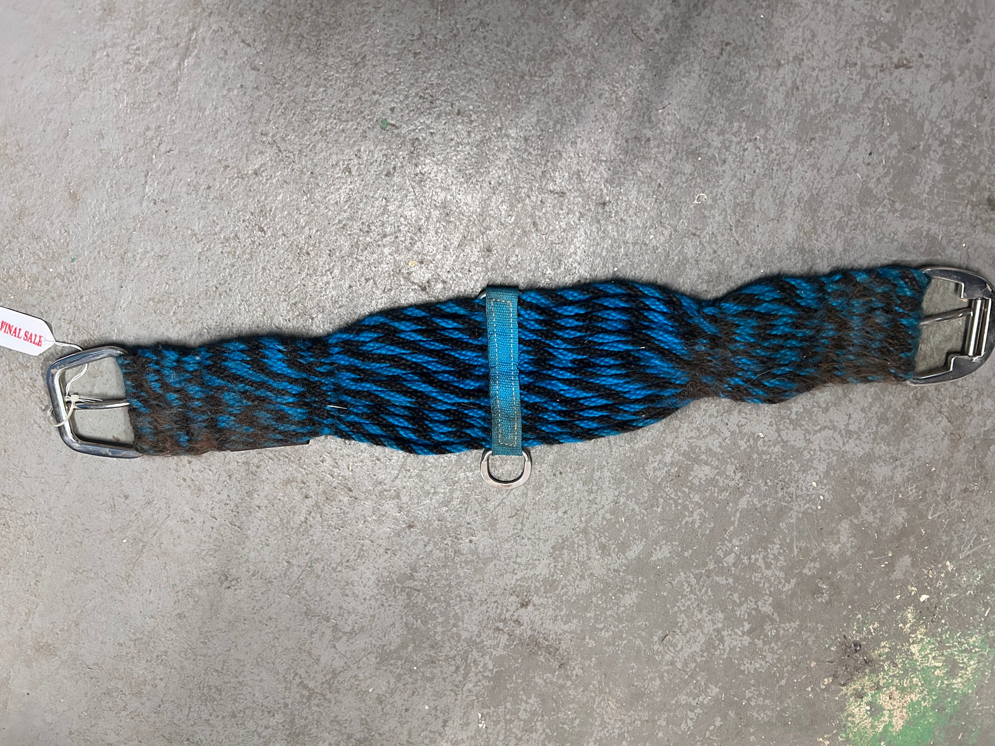 Classic Equine Blue Mohair Cinch 30"-Western Cinch-Consignment-Evolution Equestrian Co.