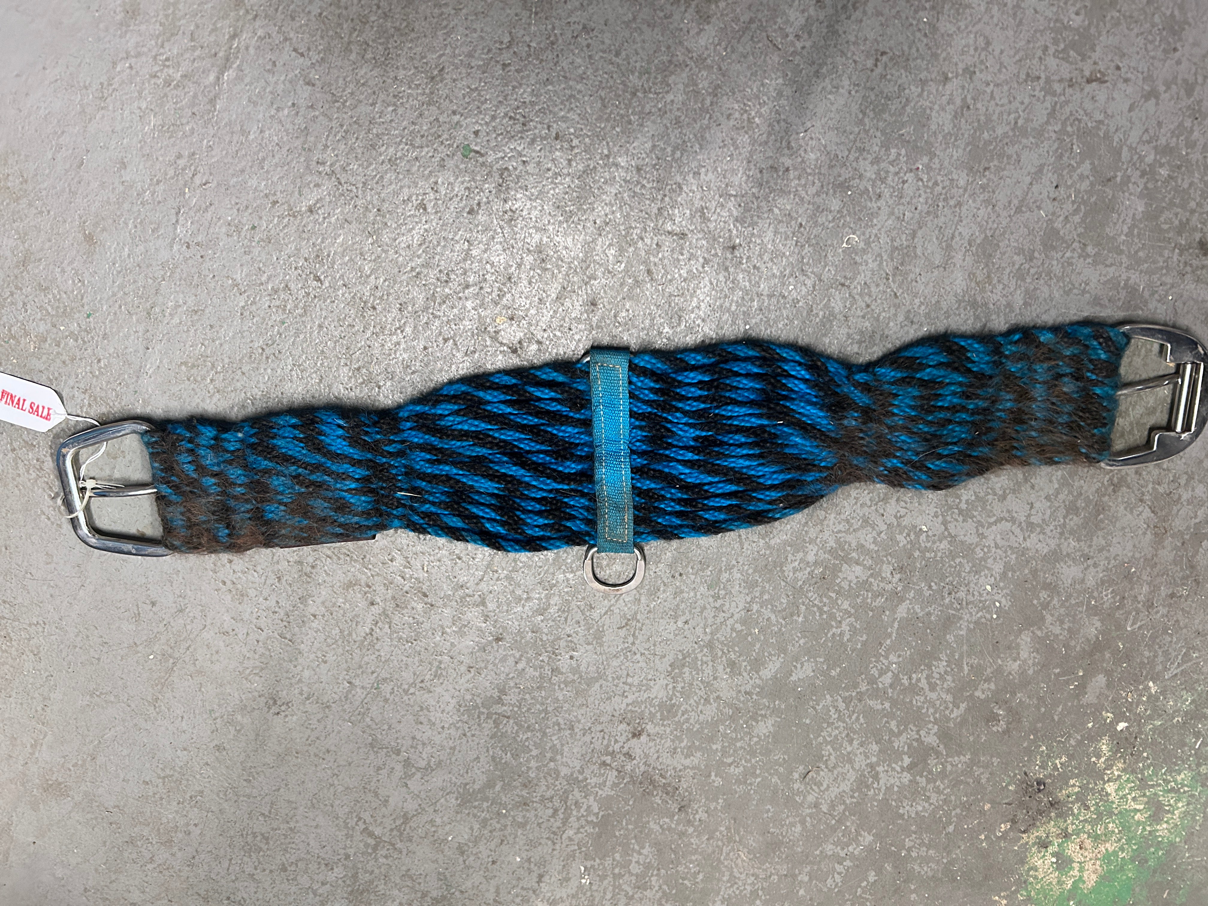 Classic Equine Blue Mohair Cinch 30"-Western Cinch-Consignment-Evolution Equestrian Co.