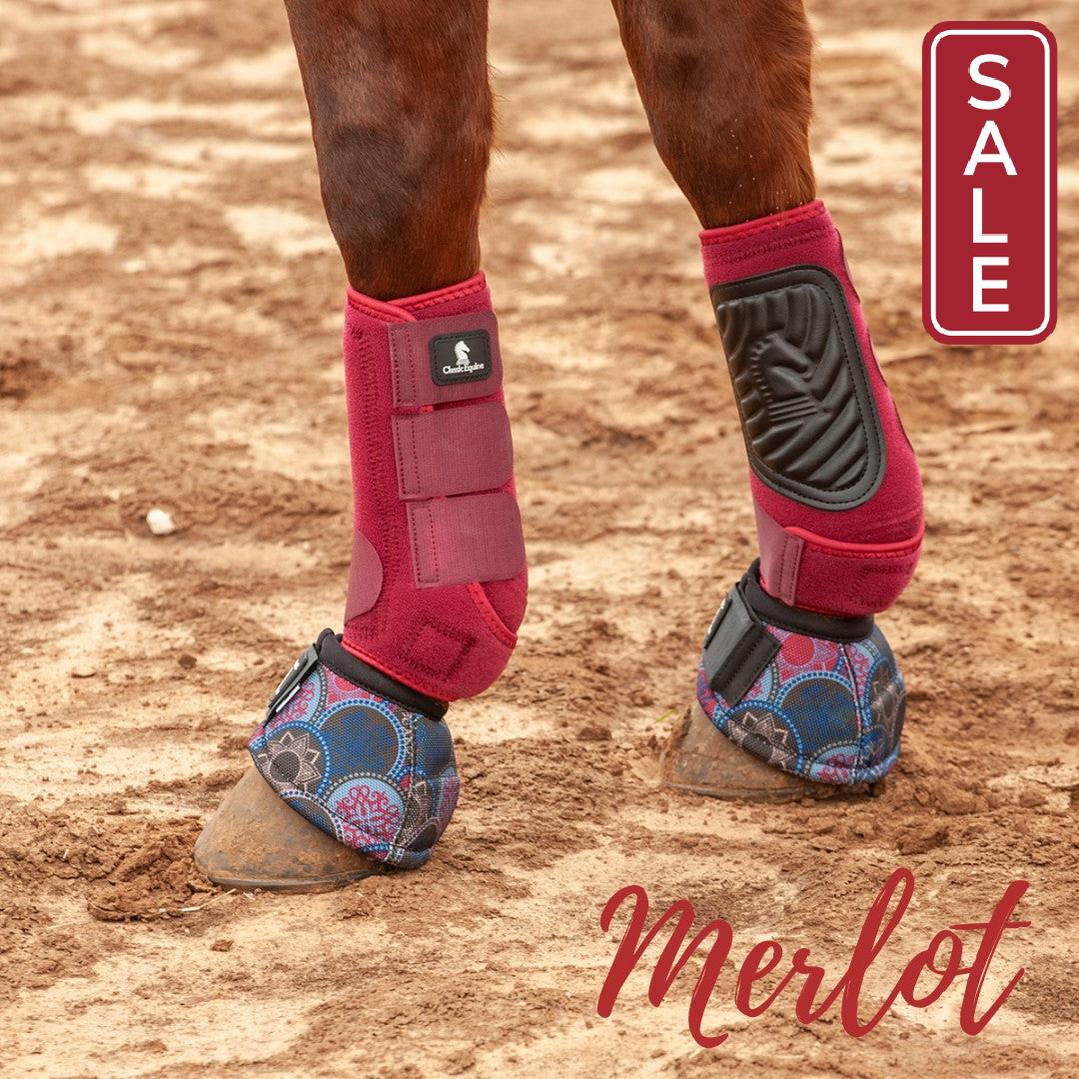 Classic Equine Classic Fit Boots Merlot Large-Horse Boots-Consignment-Evolution Equestrian Co.