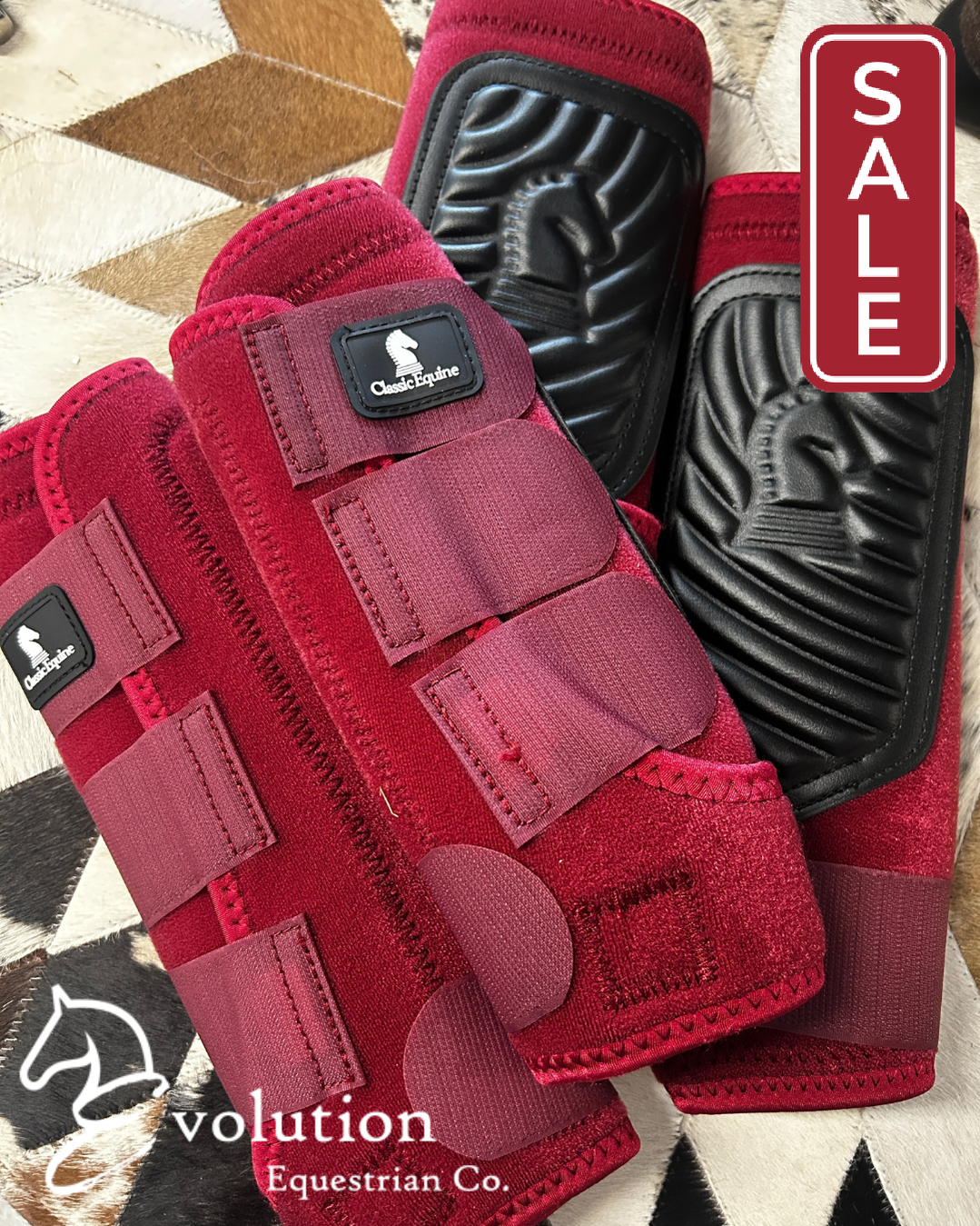 Classic Equine Classic Fit Boots Merlot Large-Horse Boots-Consignment-Evolution Equestrian Co.