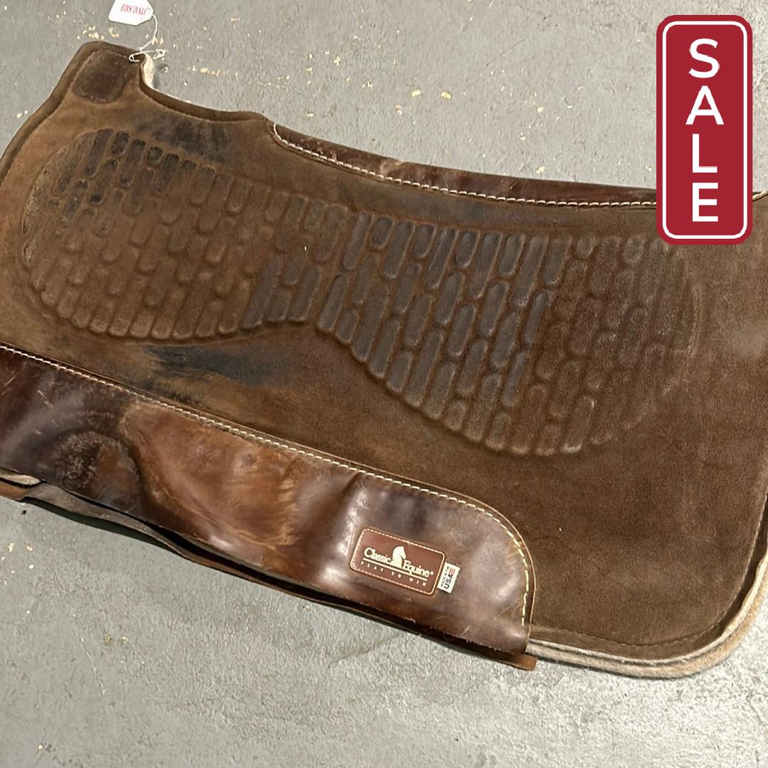 Classic Equine Zone Suede Top Saddle Pad-Western Saddle Pad-Consignment-Evolution Equestrian Co.