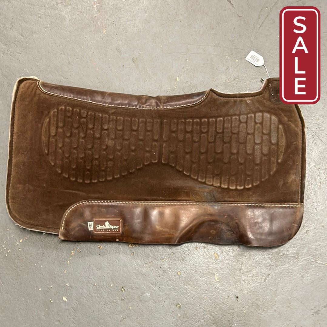 Classic Equine Zone Suede Top Saddle Pad-Western Saddle Pad-Consignment-Evolution Equestrian Co.