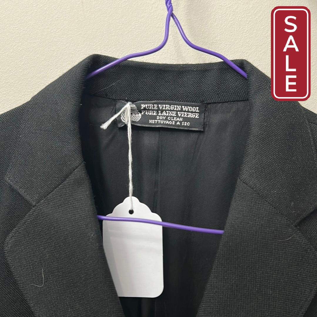 Classic Wool Black Show Jacket Ladies Large-Riding Clothes-Consignment-Evolution Equestrian Co.